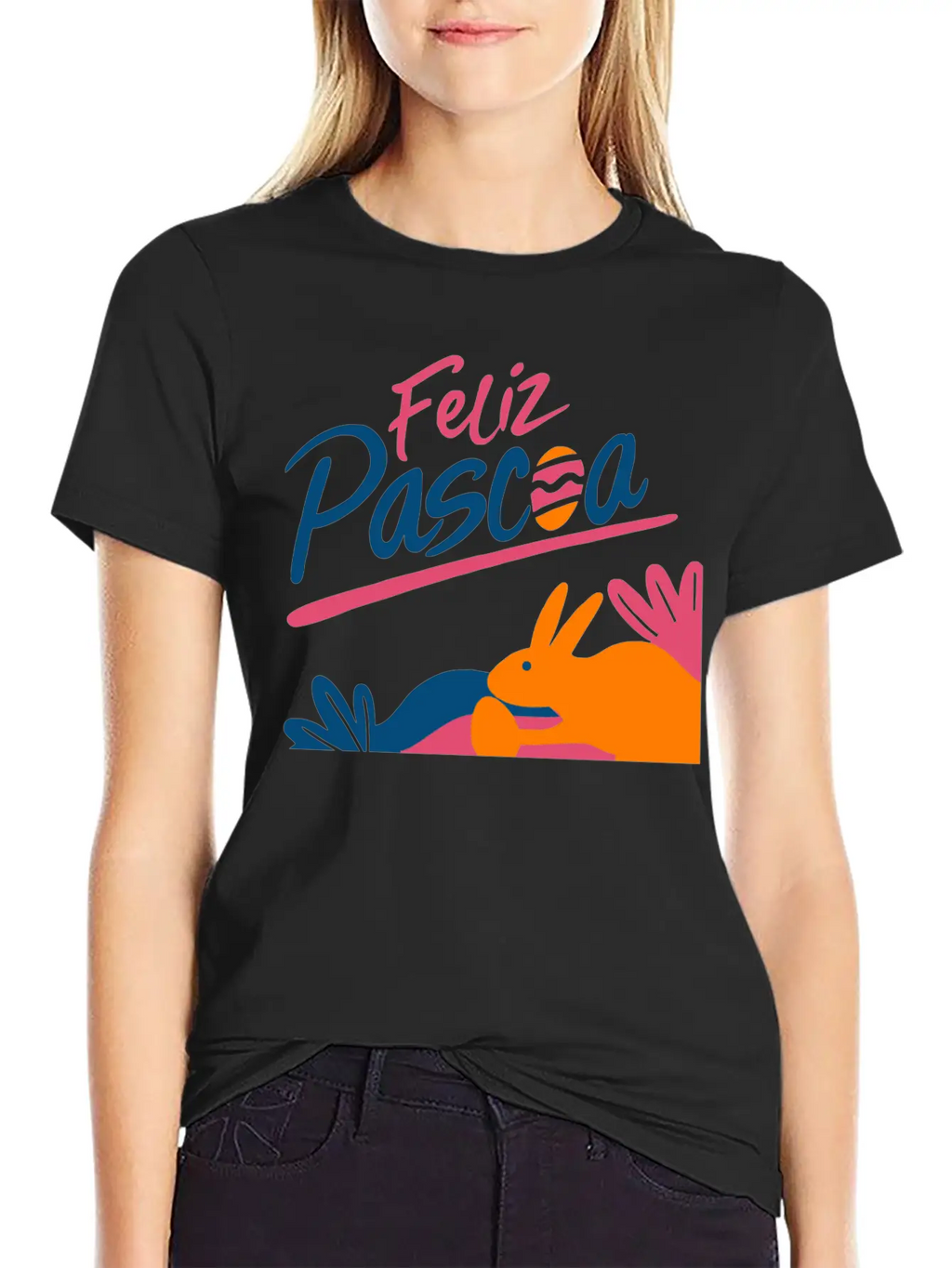 Hand Writing Feliz Unisex Casual T-Shirt – Clean Design For Daily Comfort