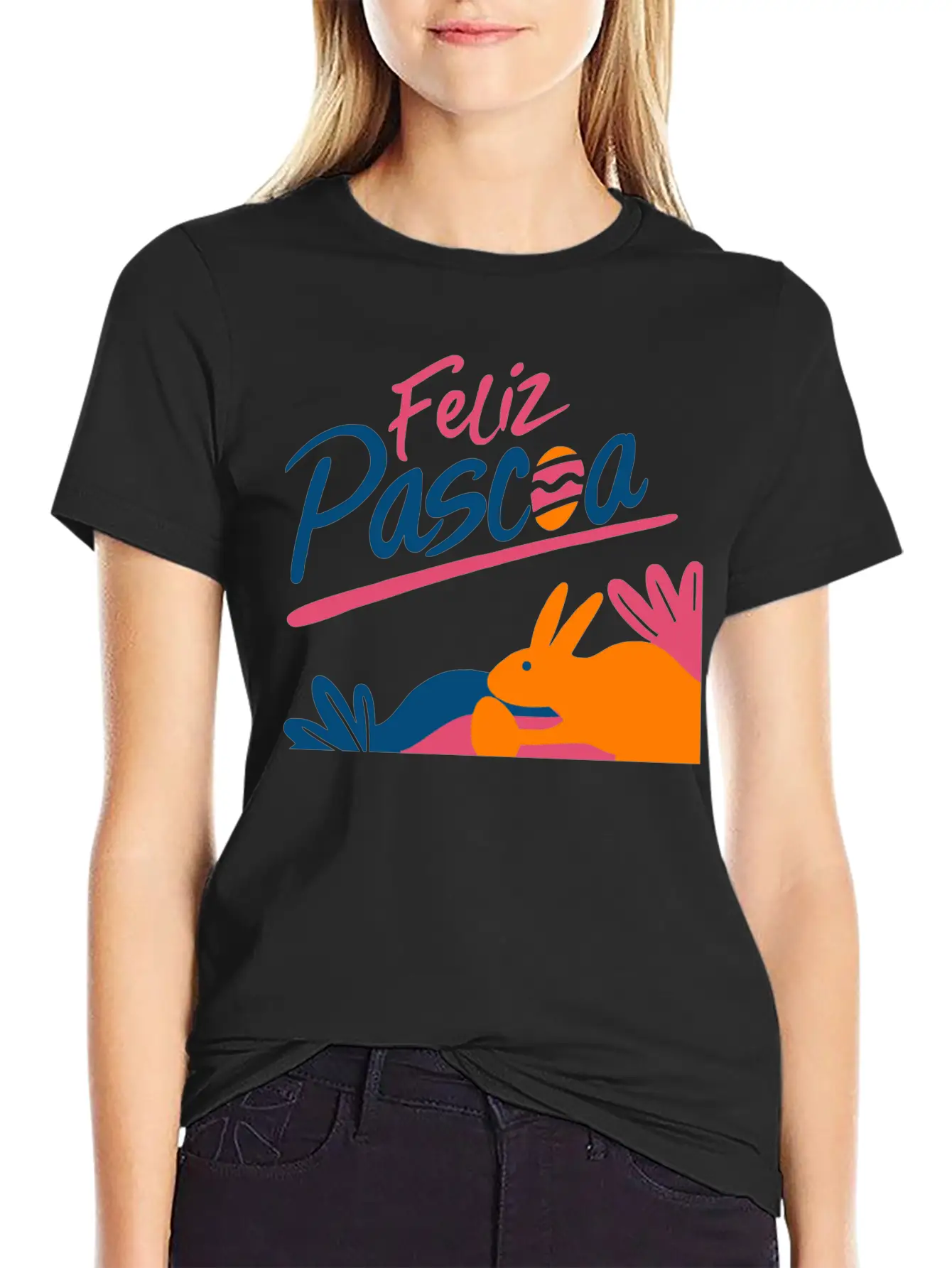 Hand Writing Feliz Unisex Casual T-Shirt – Clean Design For Daily Comfort