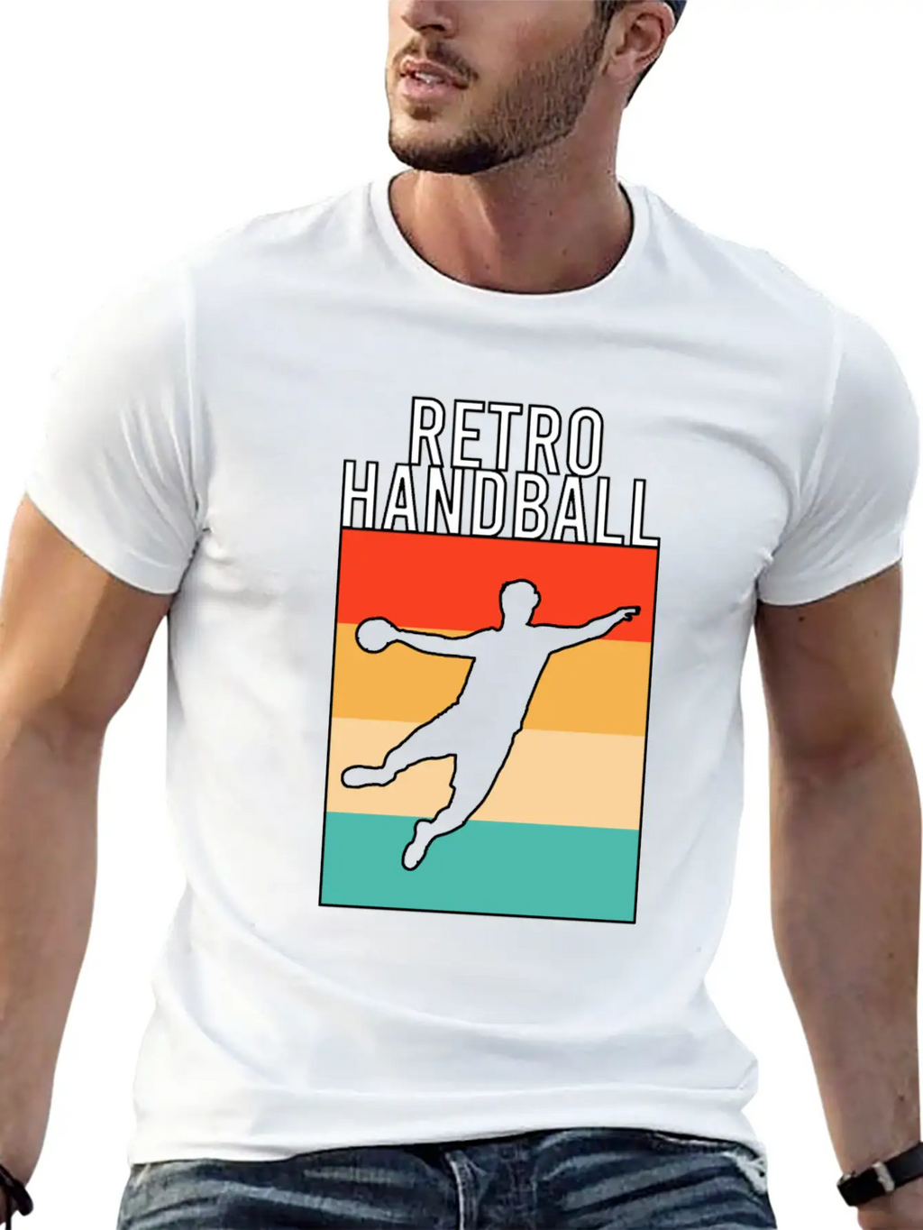 Handball Retro Unisex Casual T-Shirt – Clean Design For Daily Comfort