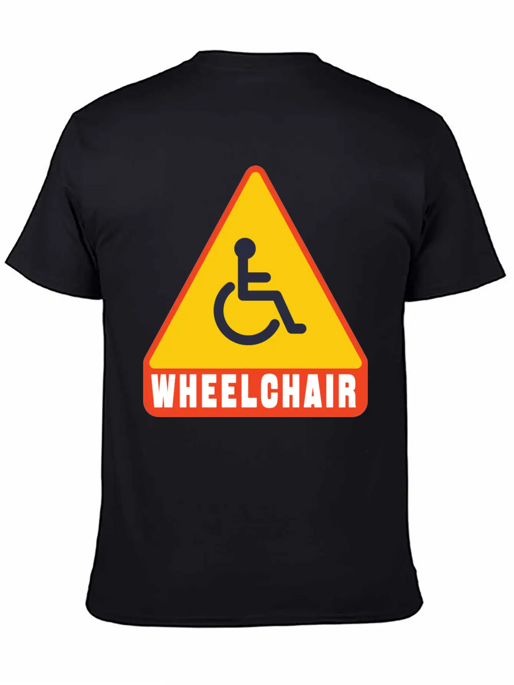 Handicap Symbol Safety Sign Casual Graphic T-Shirt – Simple And Comfortable Daily Wear