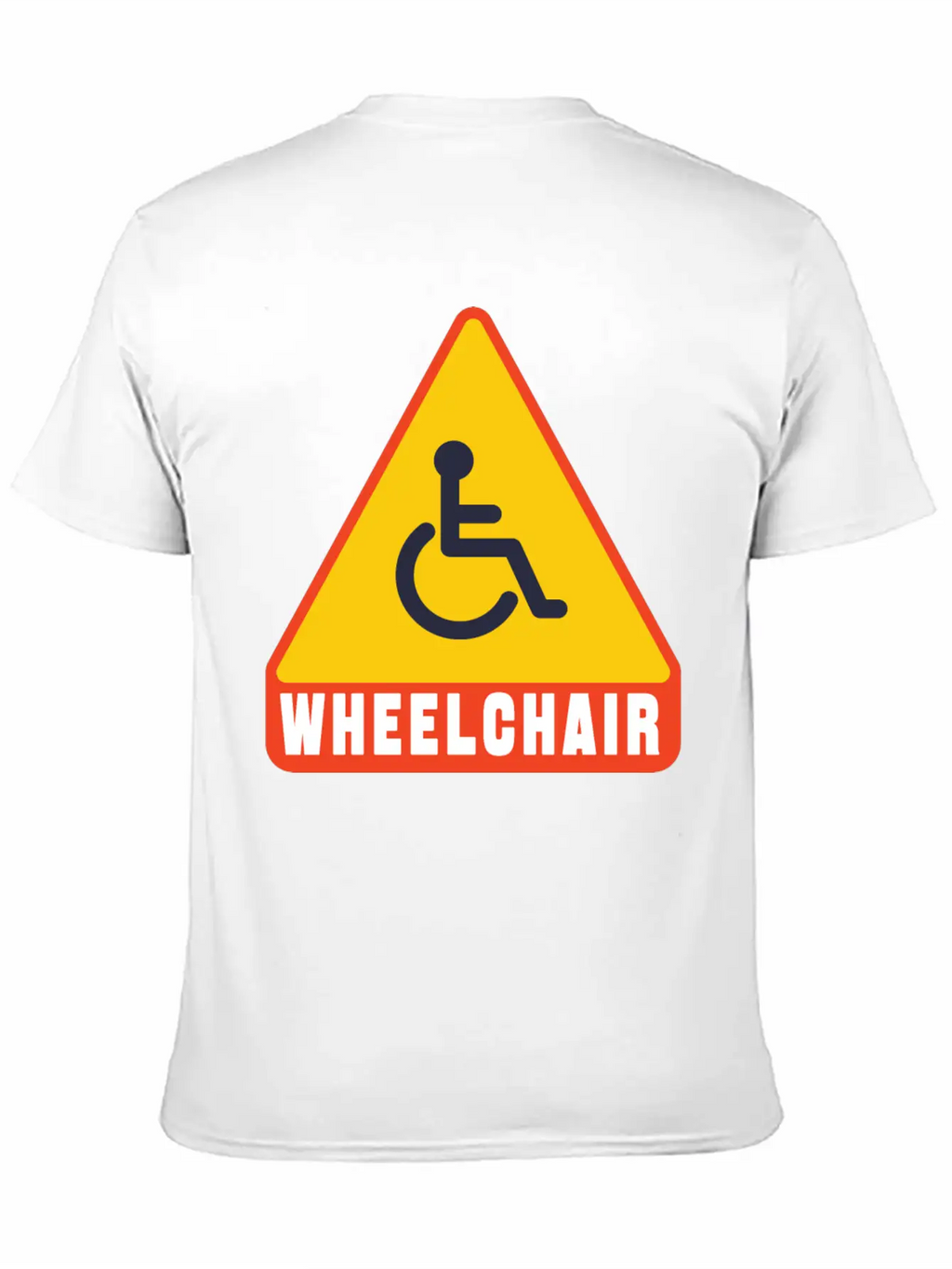 Handicap Symbol Safety Sign Casual Graphic T-Shirt – Simple And Comfortable Daily Wear