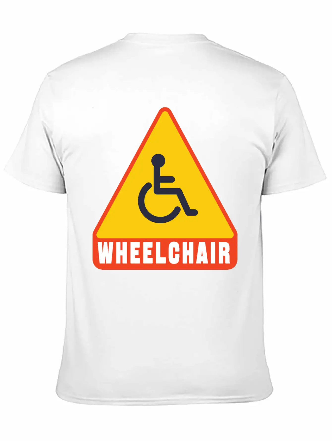 Handicap Symbol Safety Sign Casual Graphic T-Shirt – Simple And Comfortable Daily Wear