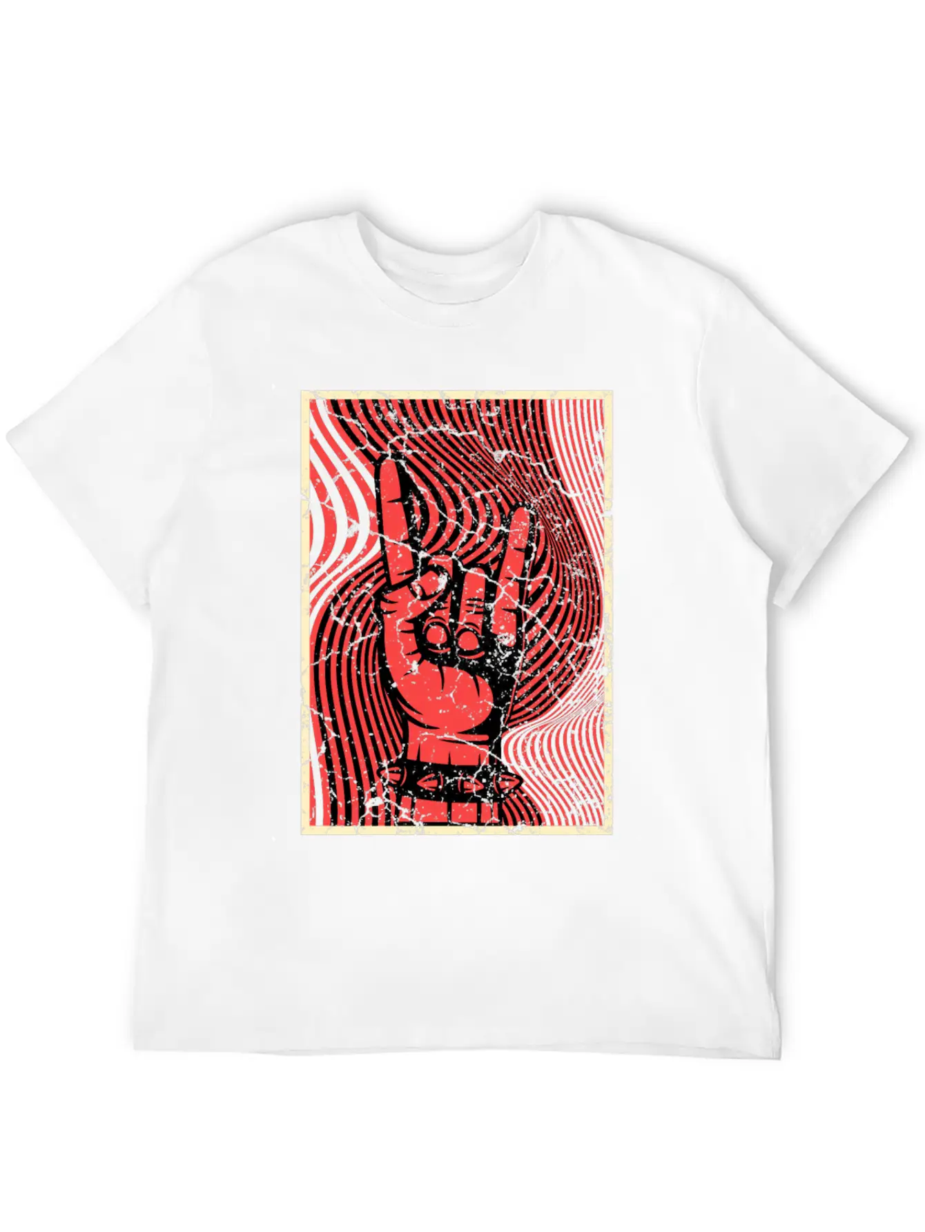 Hands Horn Punk Rock Punks Punk Unisex Short Sleeve Soft Cotton T-Shirt – Casual Everyday Wear