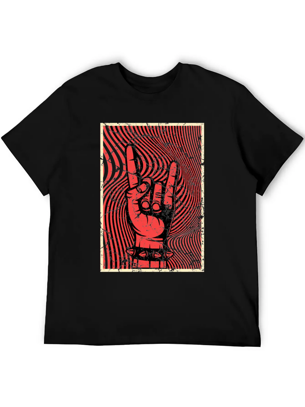 Hands Horn Punk Rock Punks Punk Unisex Short Sleeve Soft Cotton T-Shirt – Casual Everyday Wear
