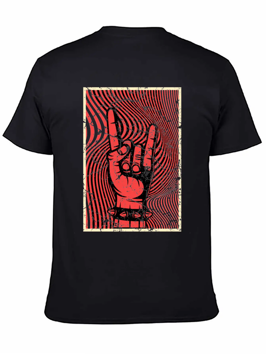 Hands Horn Punk Rock Punks Punk Unisex Short Sleeve Soft Cotton T-Shirt – Casual Everyday Wear