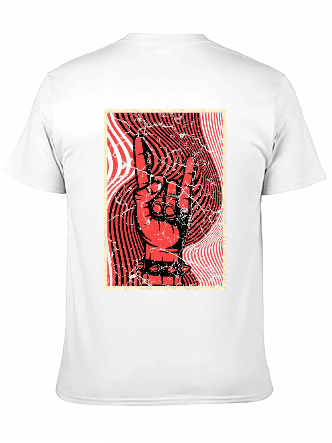Hands Horn Punk Rock Punks Punk Unisex Short Sleeve Soft Cotton T-Shirt – Casual Everyday Wear