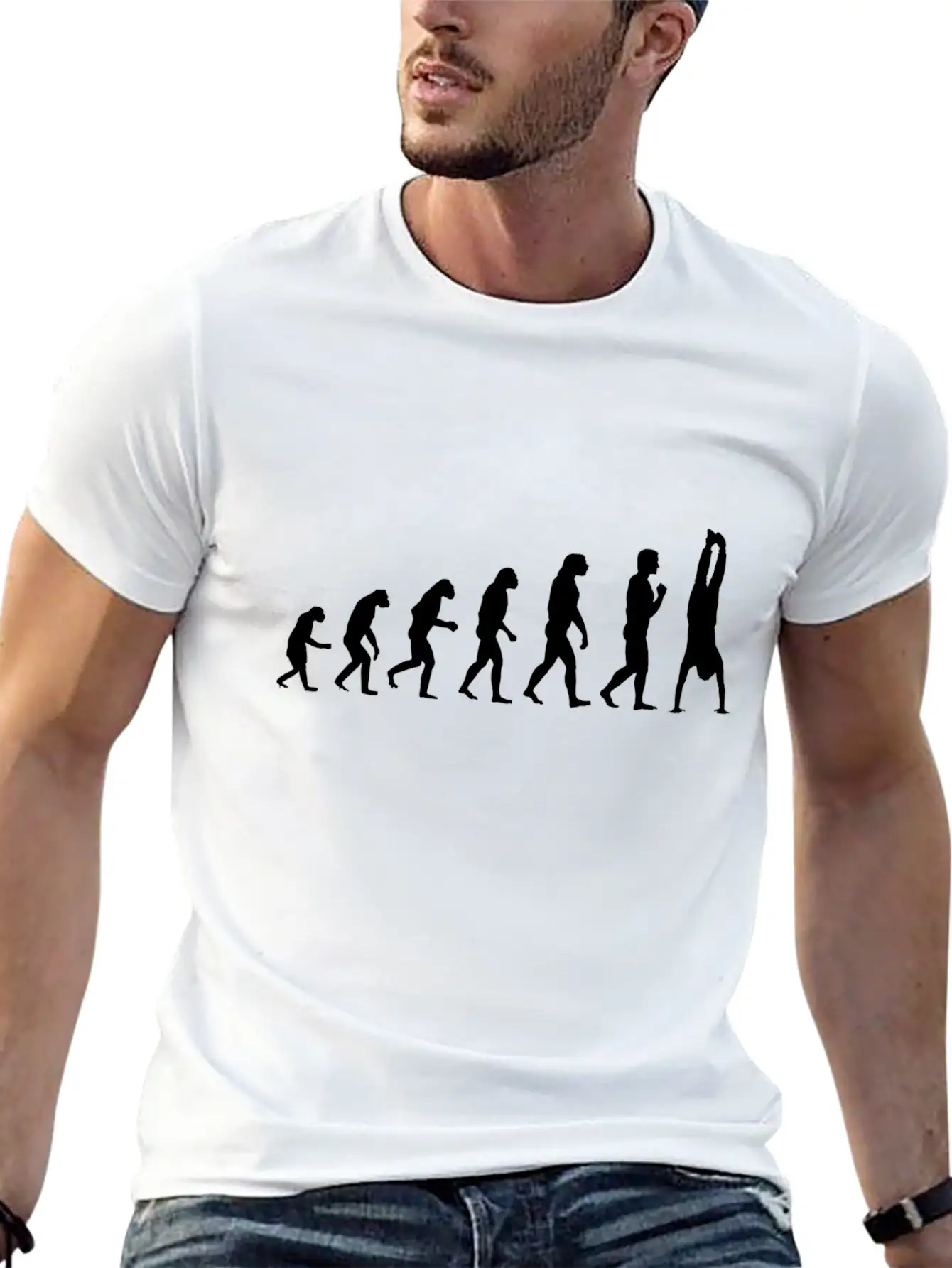 Handstand Evolution Calisthenics Street Workout Unisex Casual T-Shirt – Clean Design For Daily Comfort