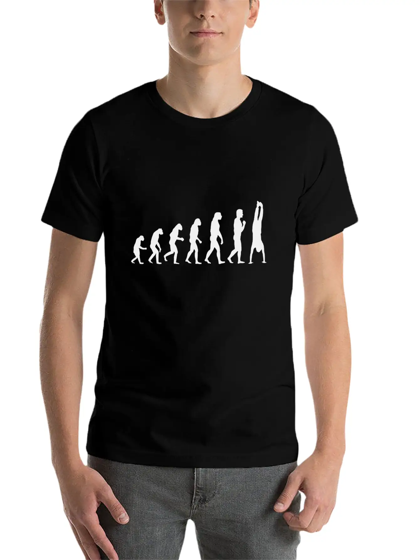 Handstand Evolution Calisthenics Street Workout Unisex Casual T-Shirt – Clean Design For Daily Comfort