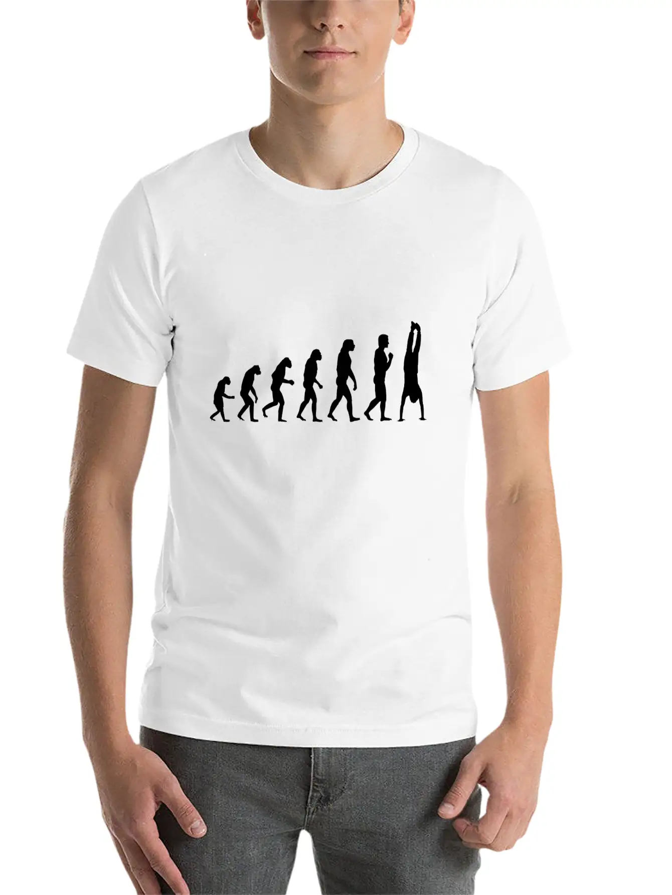 Handstand Evolution Calisthenics Street Workout Unisex Casual T-Shirt – Clean Design For Daily Comfort