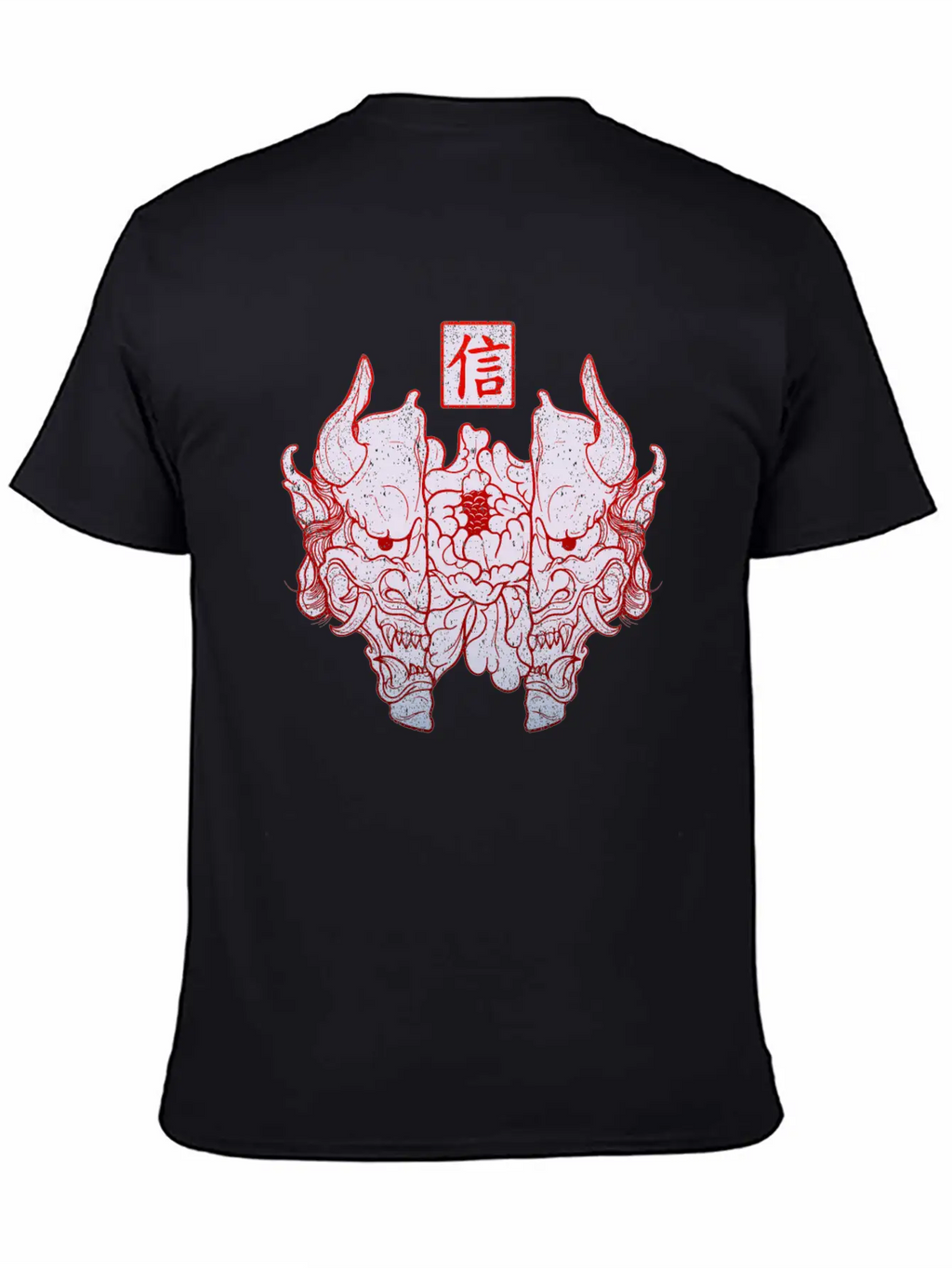 Hannya Mask Unisex Short Sleeve Soft Cotton T-Shirt – Casual Everyday Wear