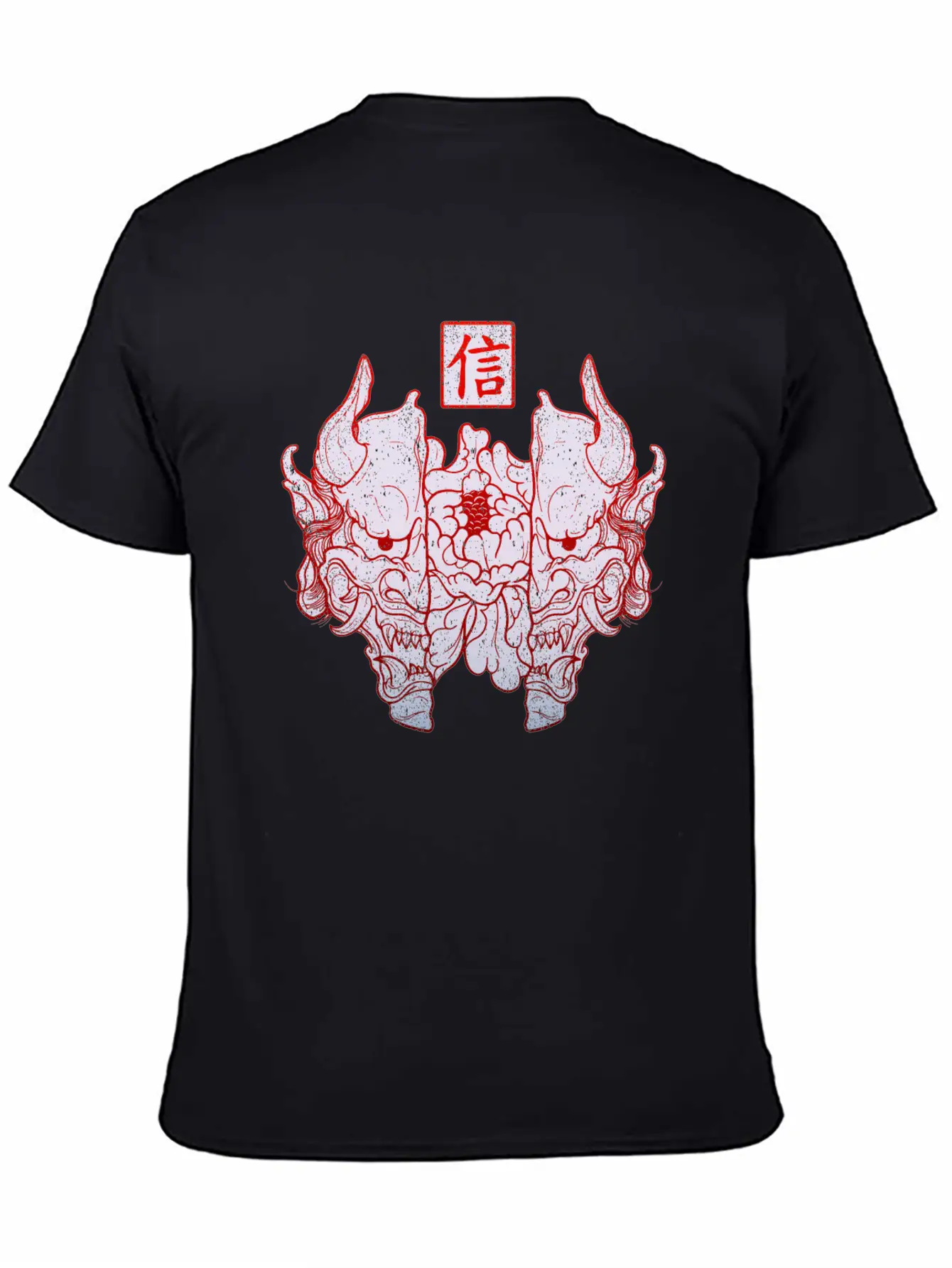 Hannya Mask Unisex Short Sleeve Soft Cotton T-Shirt – Casual Everyday Wear