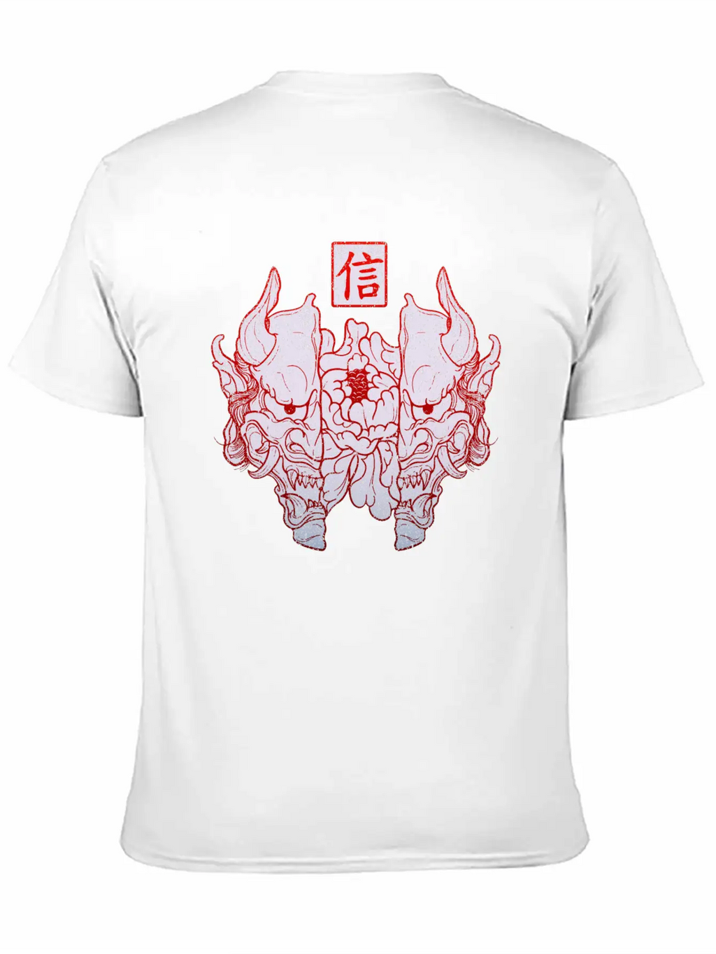 Hannya Mask Unisex Short Sleeve Soft Cotton T-Shirt – Casual Everyday Wear