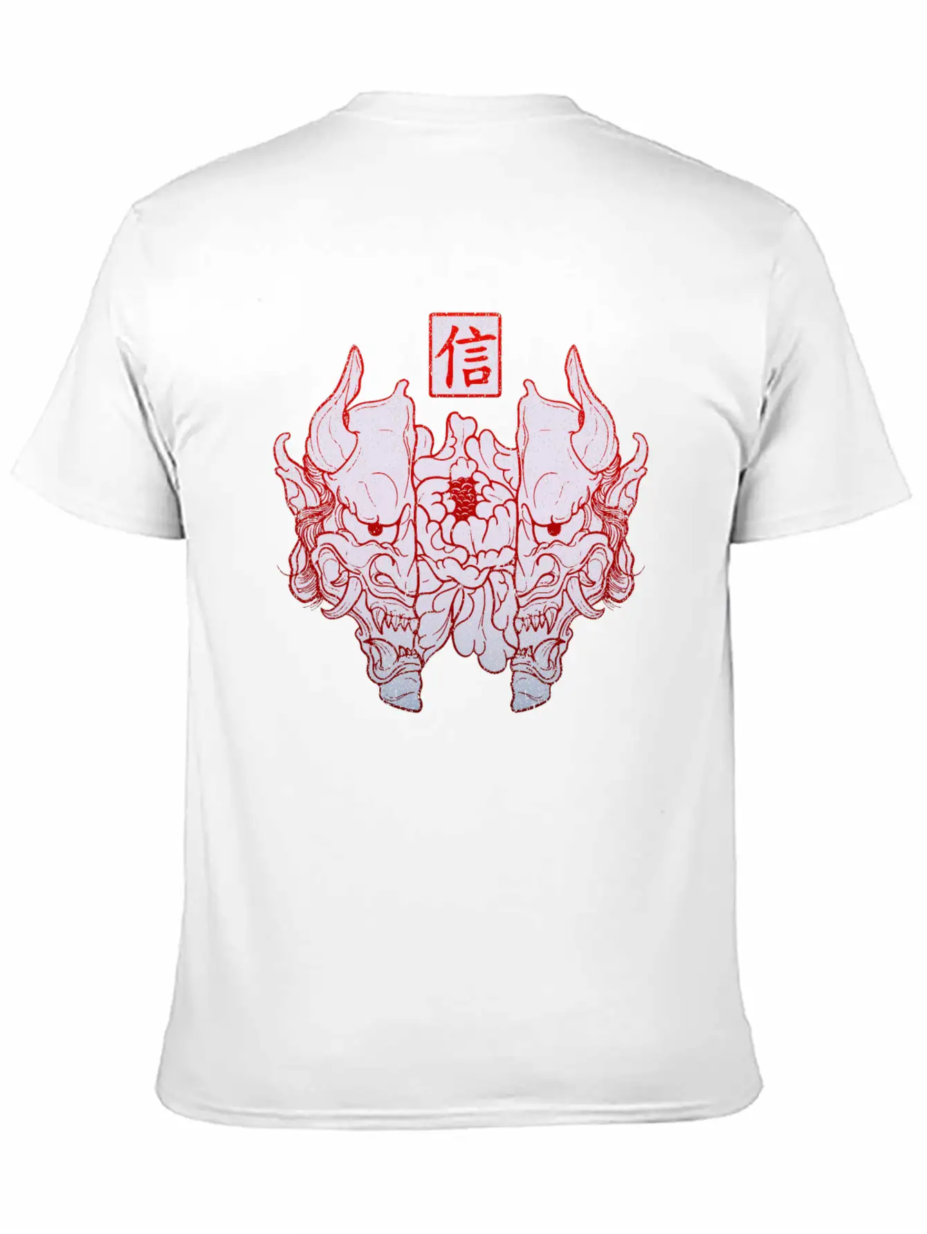 Hannya Mask Unisex Short Sleeve Soft Cotton T-Shirt – Casual Everyday Wear