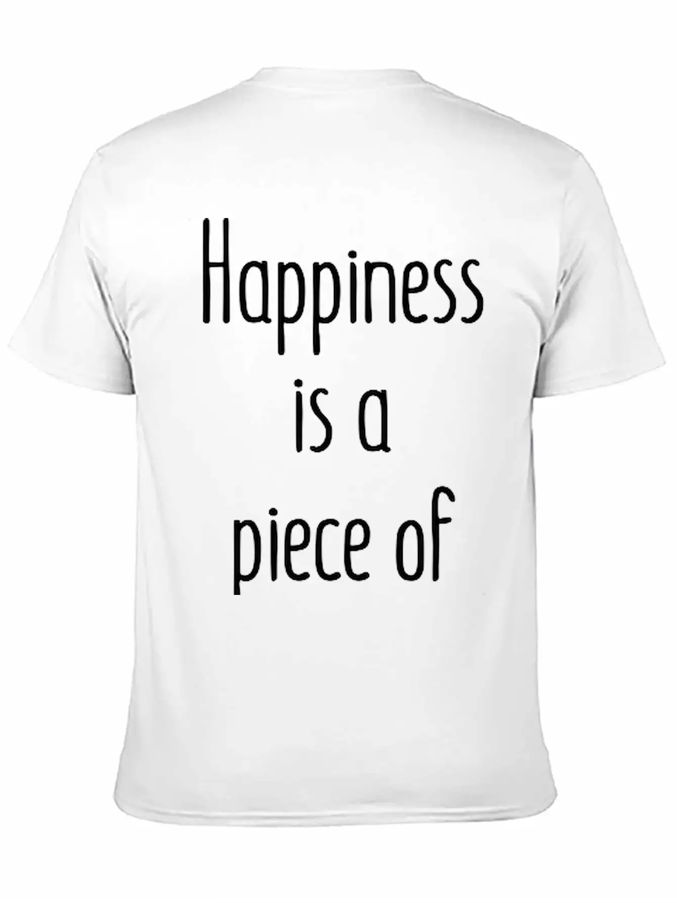 Happiness Is A Piece Of Cake Unisex Casual T-Shirt – Clean Design For Daily Comfort