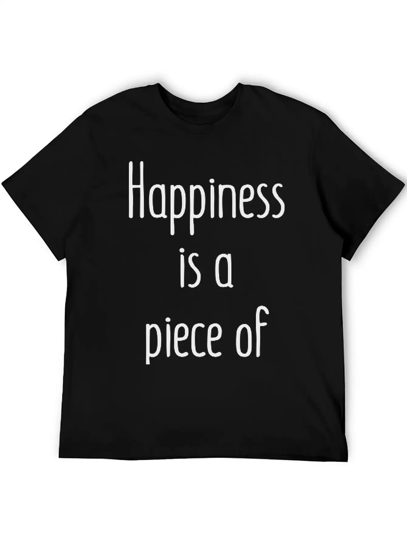 Happiness Is A Piece Of Cake Unisex Casual T-Shirt – Clean Design For Daily Comfort