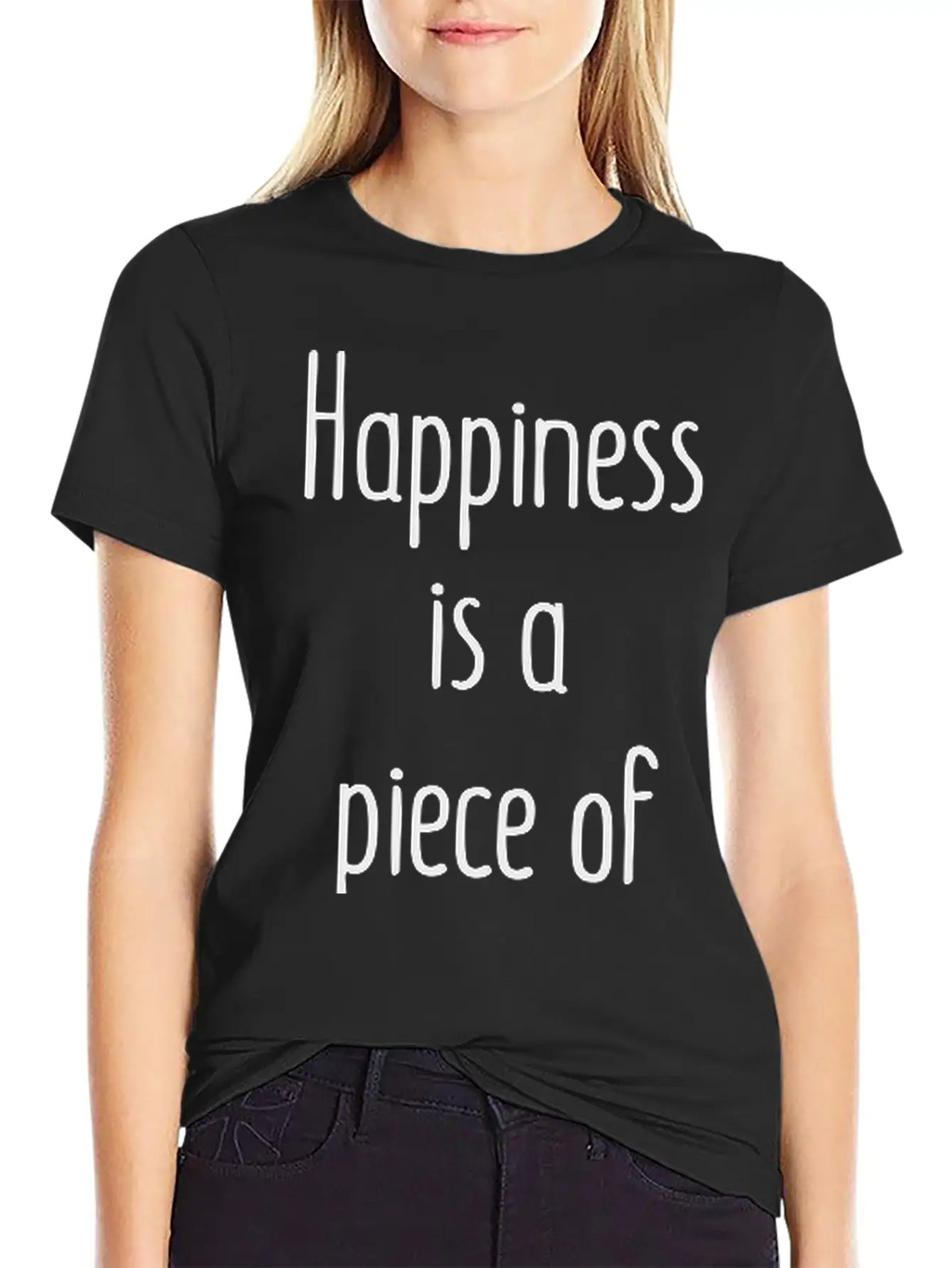 Happiness Is A Piece Of Cake Unisex Casual T-Shirt – Clean Design For Daily Comfort