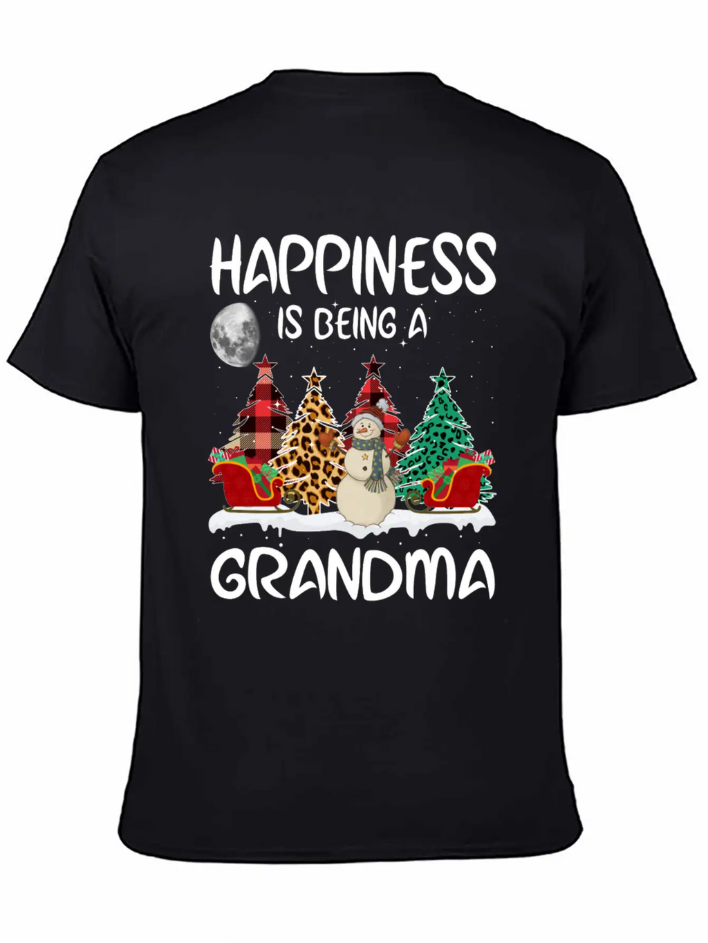Happiness Is Being A Grandma Unisex Casual T-Shirt – Clean Design For Daily Comfort