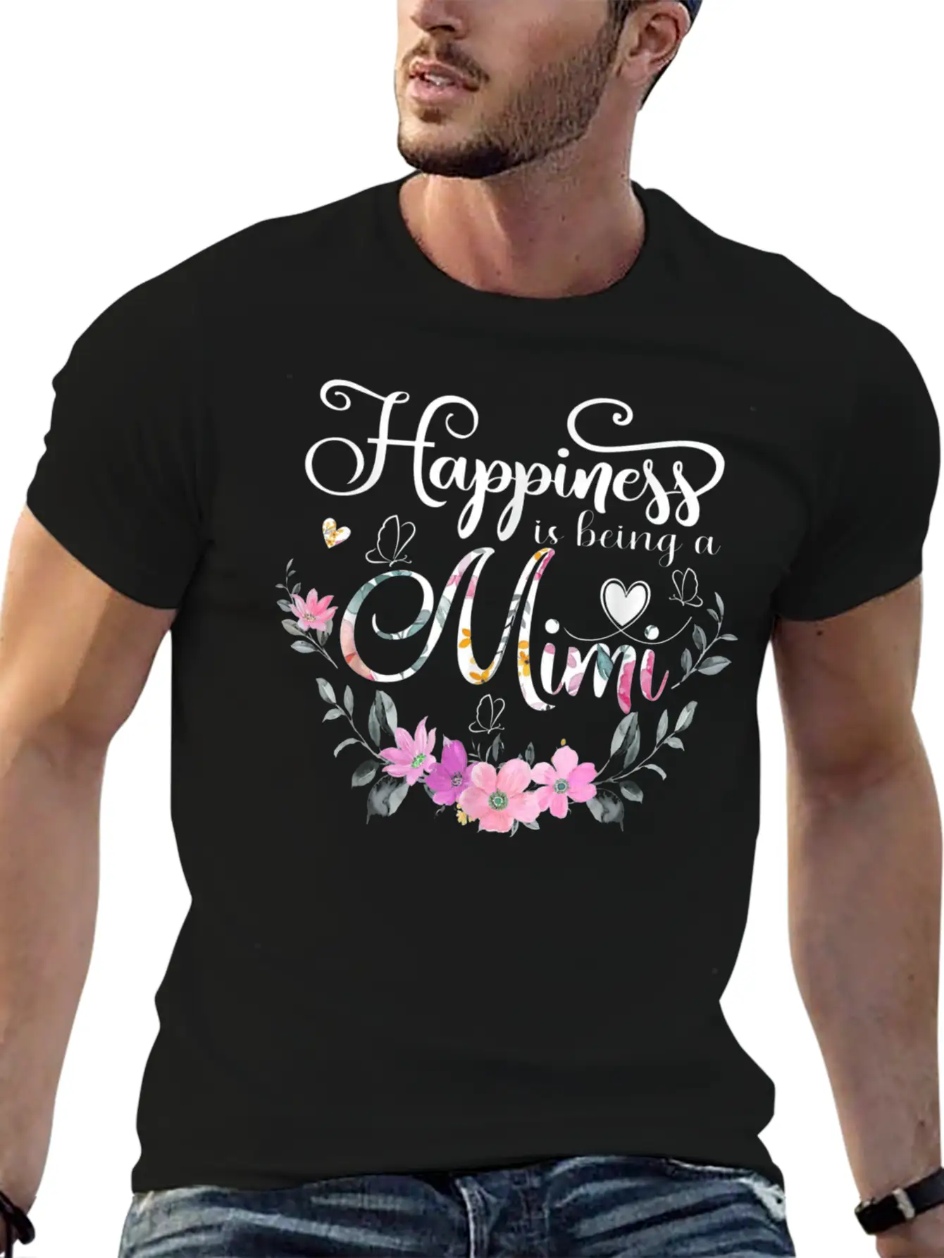Happiness Is Being A Mimi Unisex Casual T-Shirt – Clean Design For Daily Comfort