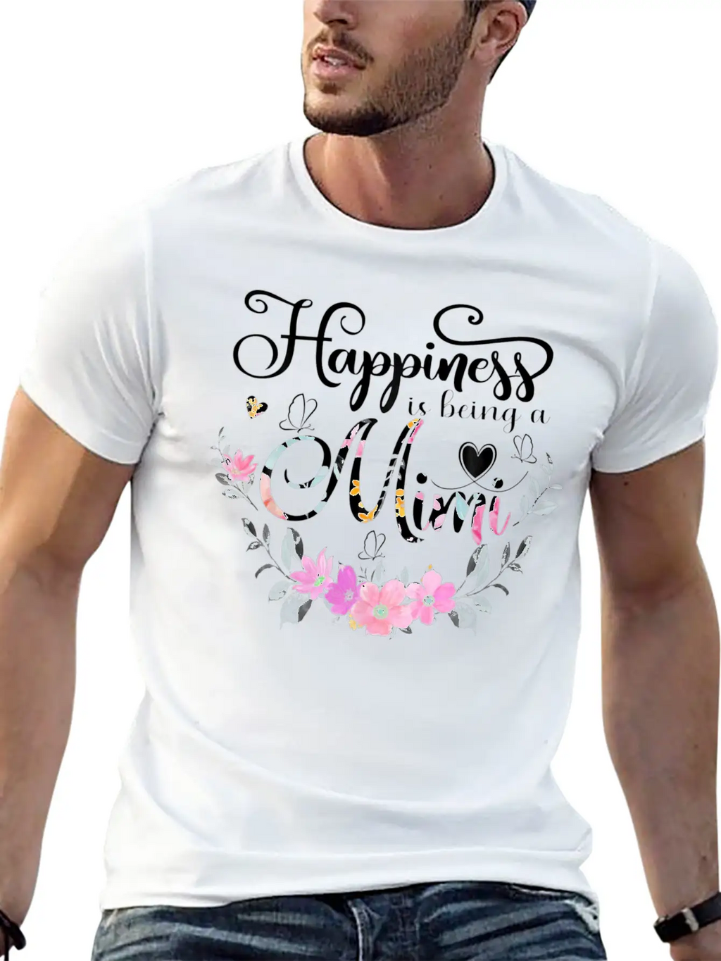 Happiness Is Being A Mimi Unisex Casual T-Shirt – Clean Design For Daily Comfort