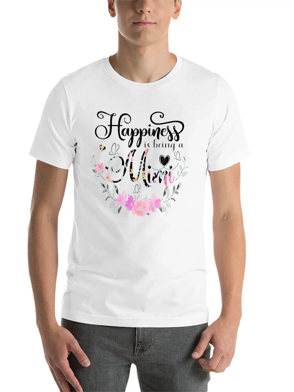 Happiness Is Being A Mimi Unisex Casual T-Shirt – Clean Design For Daily Comfort