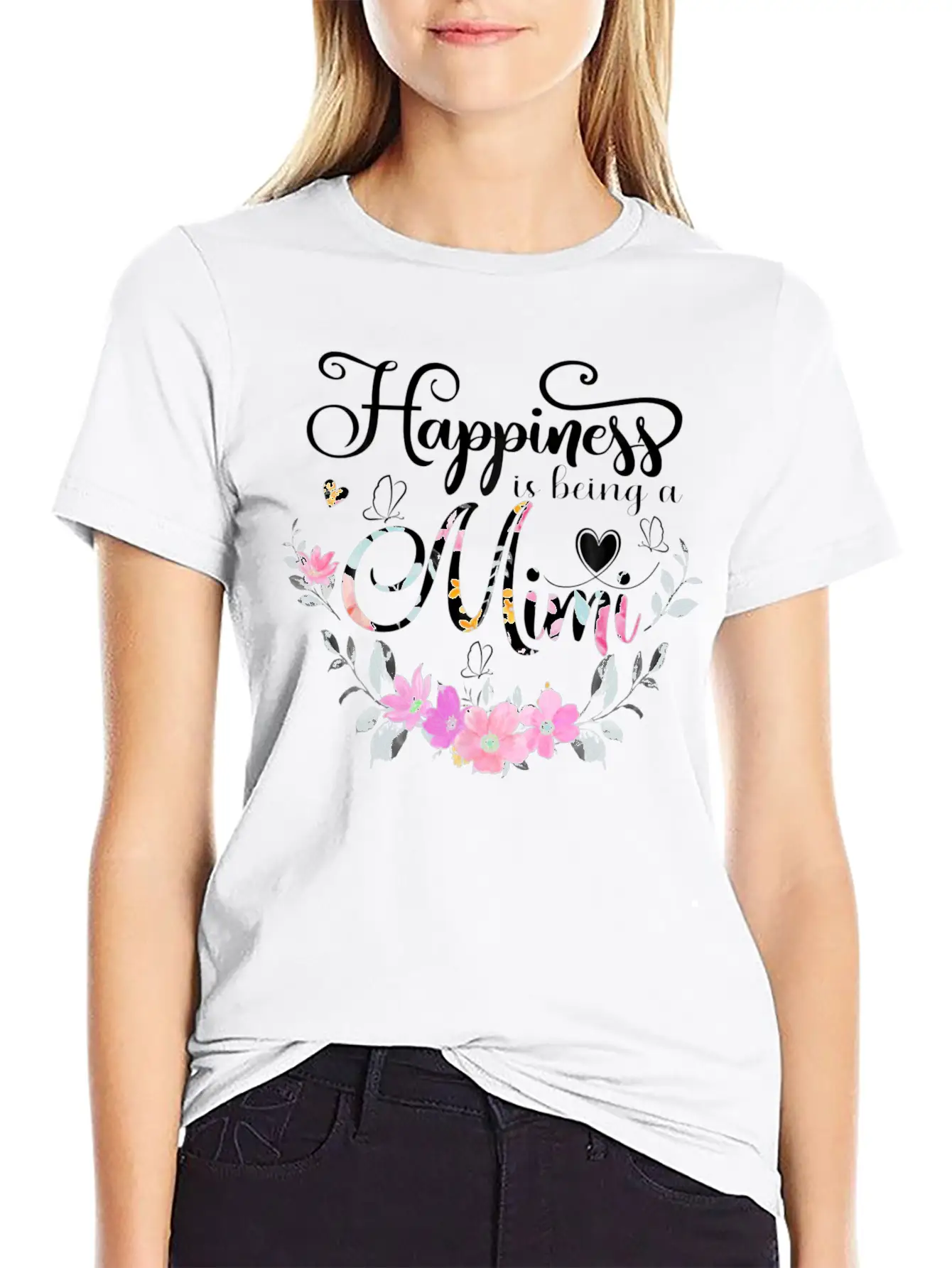 Happiness Is Being A Mimi Unisex Casual T-Shirt – Clean Design For Daily Comfort