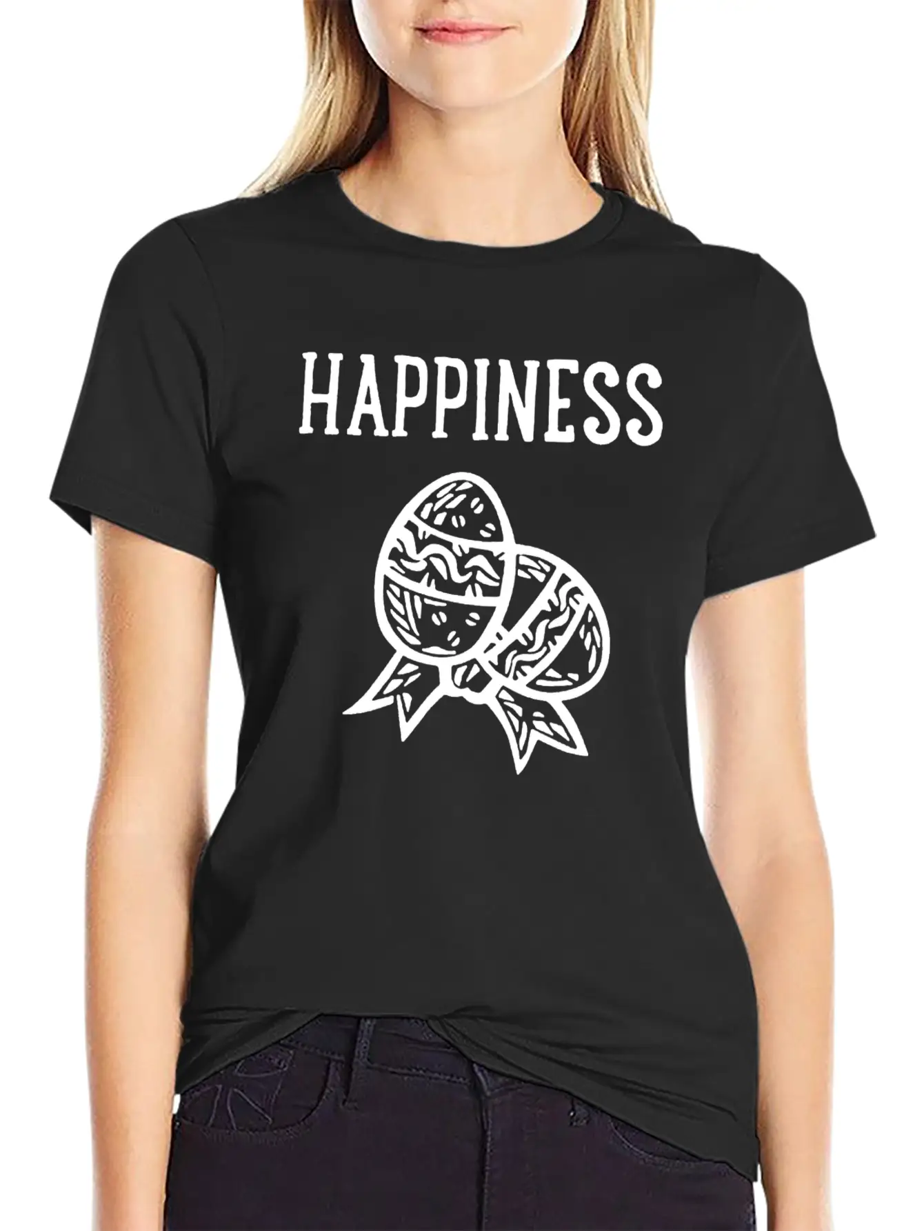 Happiness With Egg Unisex Casual T-Shirt – Clean Design For Daily Comfort