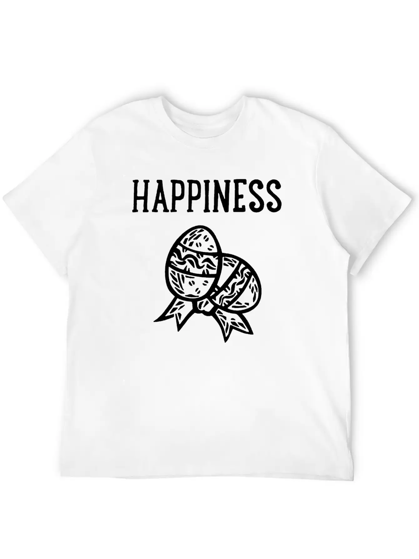 Happiness With Egg Unisex Casual T-Shirt – Clean Design For Daily Comfort