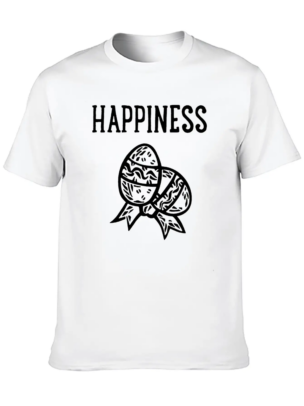 Happiness With Egg Unisex Casual T-Shirt – Clean Design For Daily Comfort