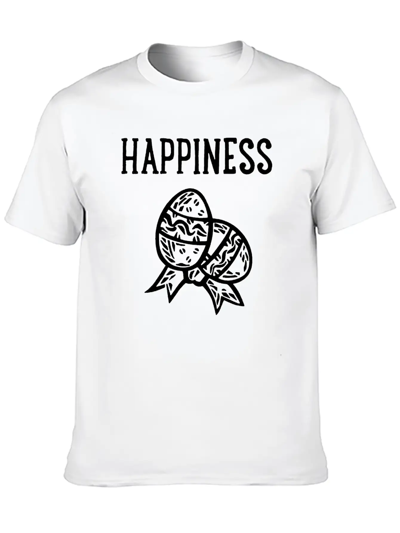 Happiness With Egg Unisex Casual T-Shirt – Clean Design For Daily Comfort