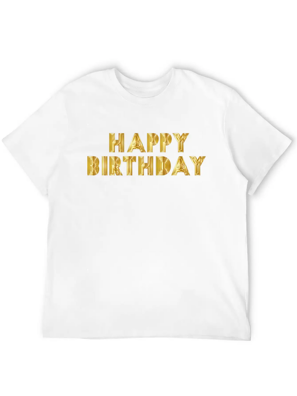 Happy Birthday Breathable Soft Cotton T-Shirt – Timeless Casual Look