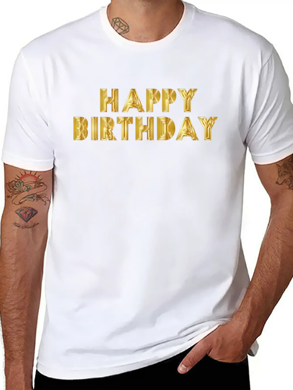 Happy Birthday Breathable Soft Cotton T-Shirt – Timeless Casual Look