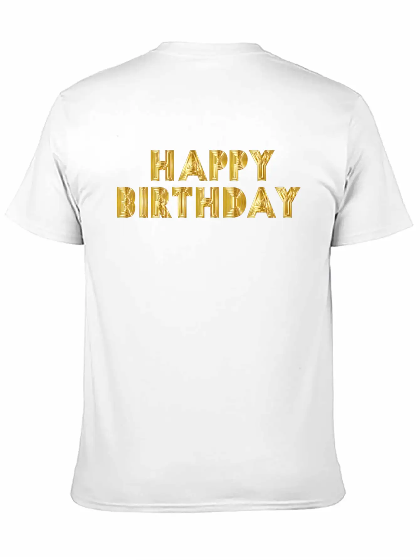 Happy Birthday Breathable Soft Cotton T-Shirt – Timeless Casual Look