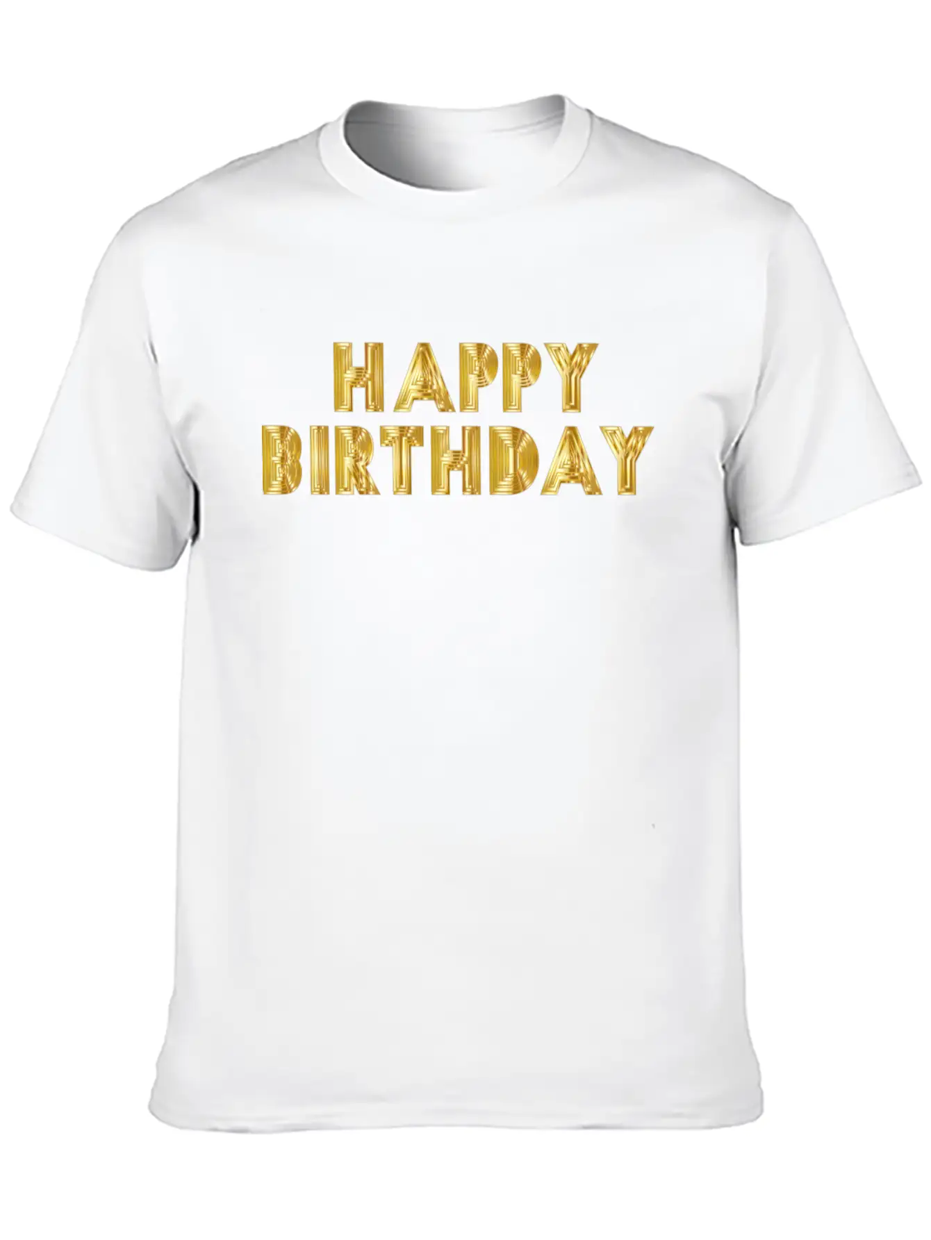 Happy Birthday Breathable Soft Cotton T-Shirt – Timeless Casual Look