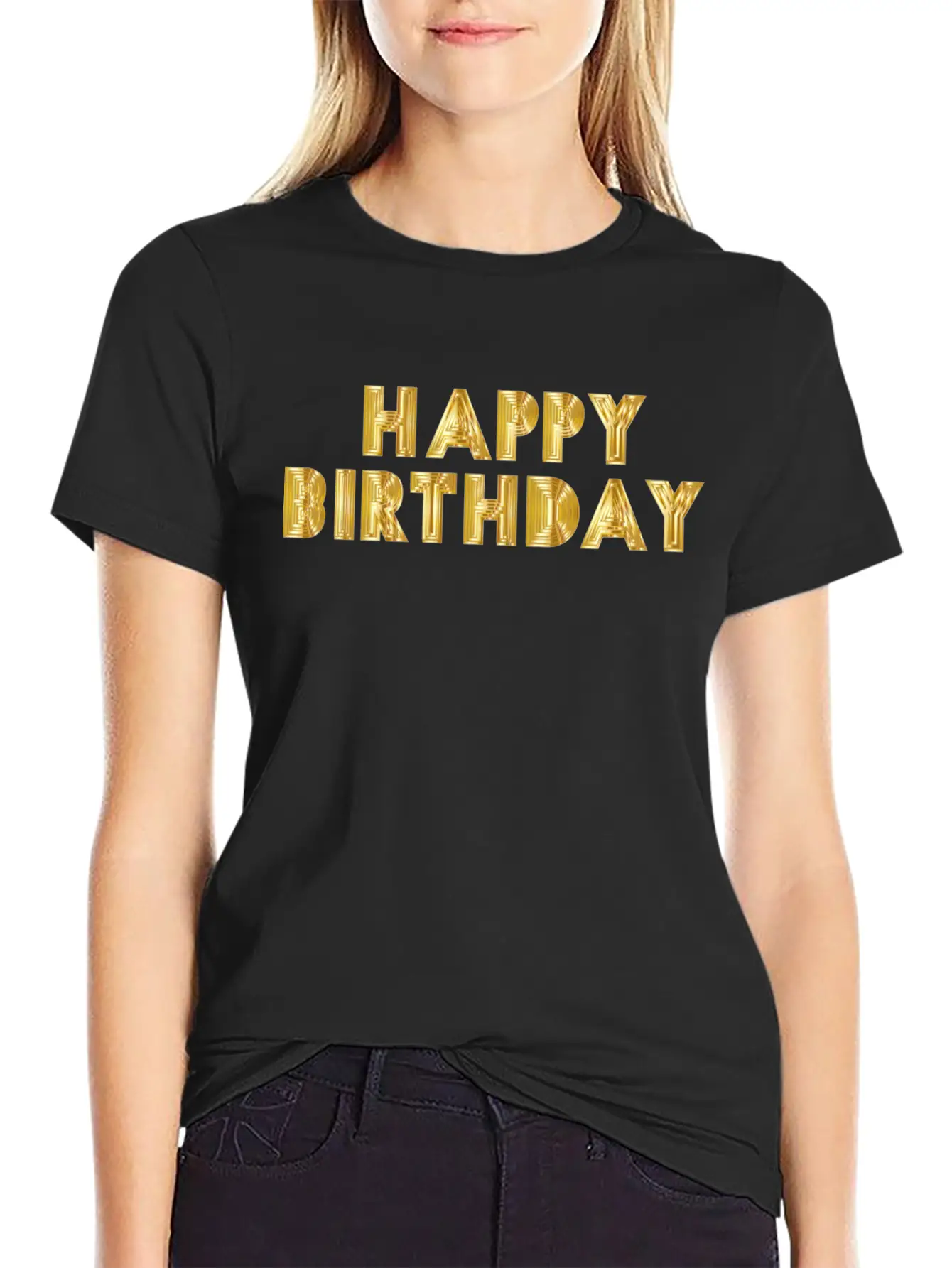 Happy Birthday Breathable Soft Cotton T-Shirt – Timeless Casual Look