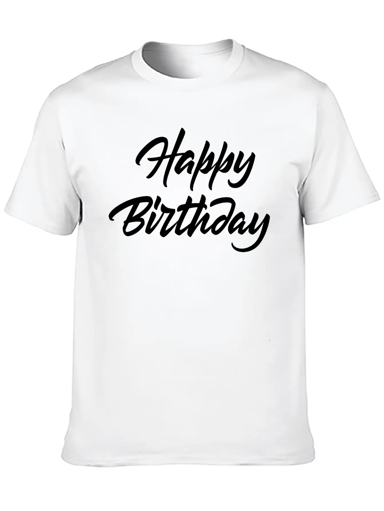 Happy Birthday Unisex Casual T-Shirt – Clean Design For Daily Comfort