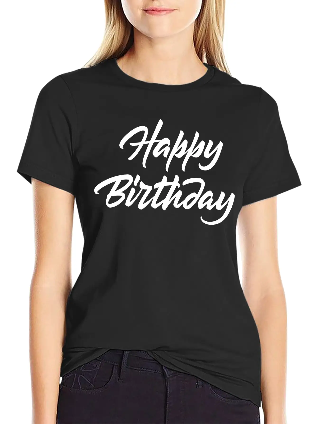 Happy Birthday Unisex Casual T-Shirt – Clean Design For Daily Comfort