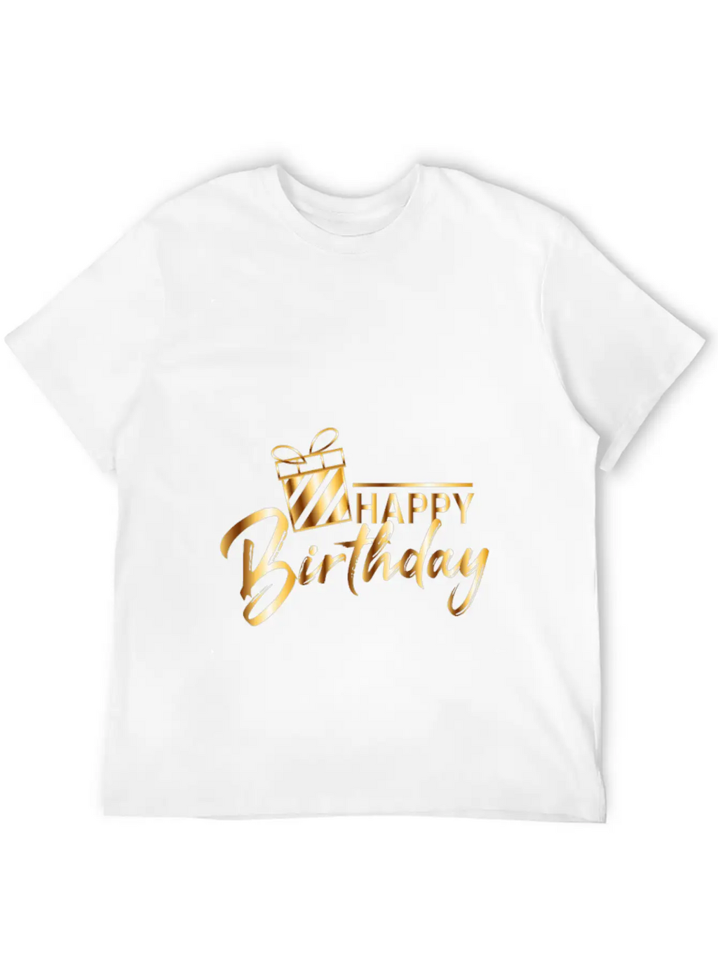 HAPPY BIRTHDAY Unisex Short Sleeve Soft Cotton T-Shirt – Casual Everyday Wear