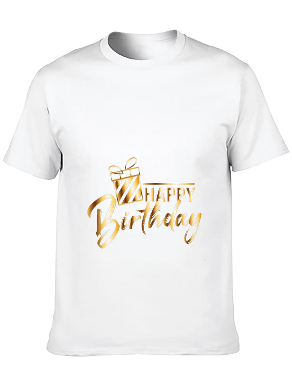 HAPPY BIRTHDAY Unisex Short Sleeve Soft Cotton T-Shirt – Casual Everyday Wear