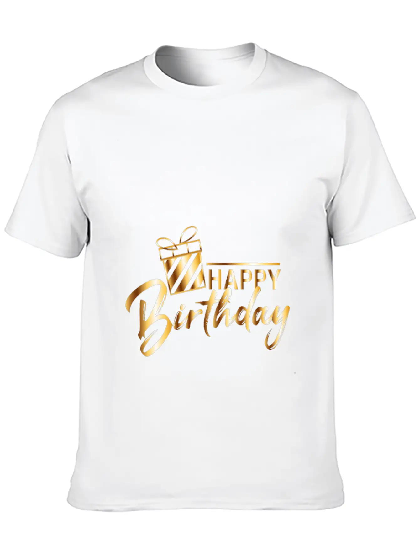 HAPPY BIRTHDAY Unisex Short Sleeve Soft Cotton T-Shirt – Casual Everyday Wear