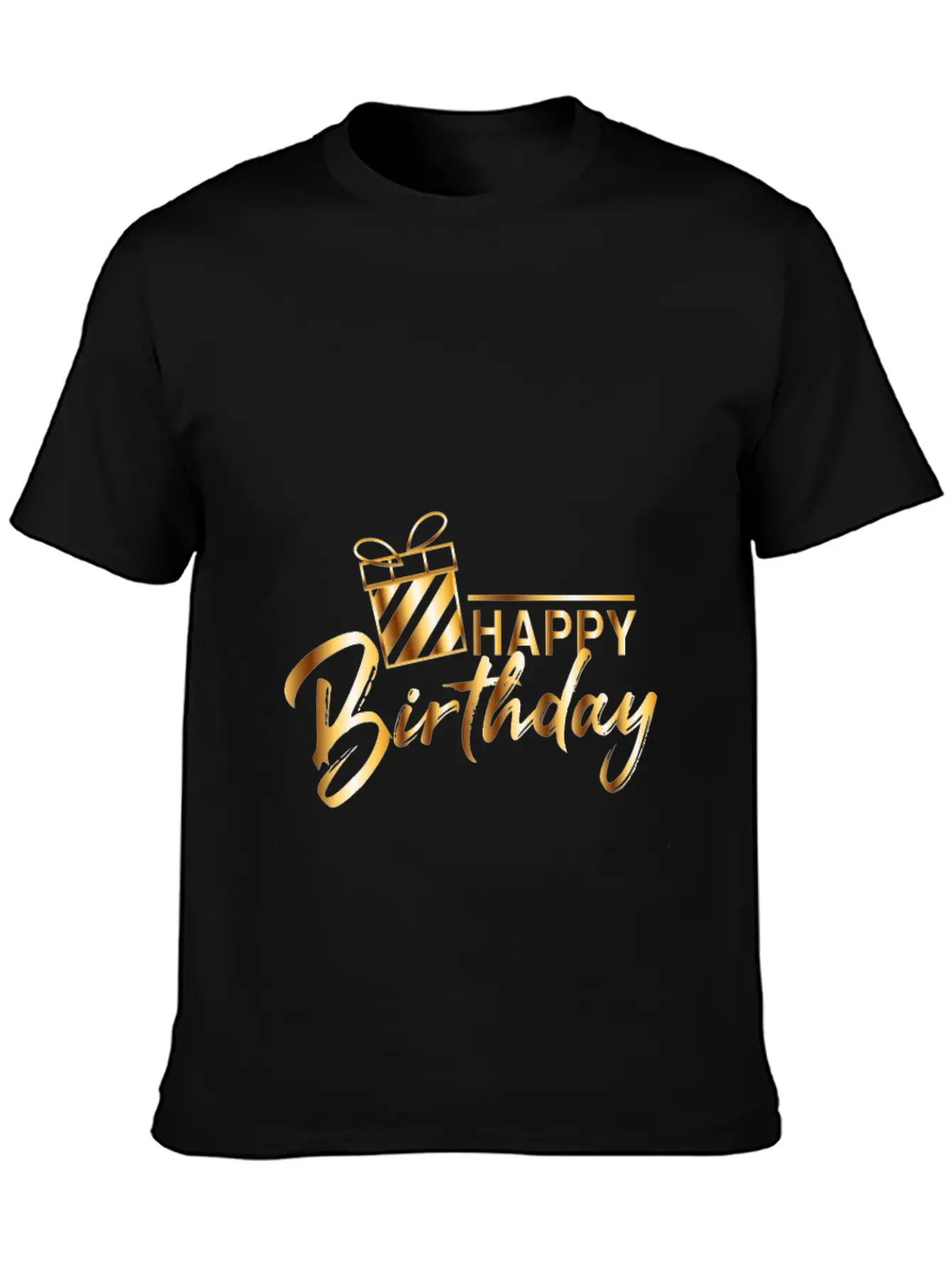 HAPPY BIRTHDAY Unisex Short Sleeve Soft Cotton T-Shirt – Casual Everyday Wear