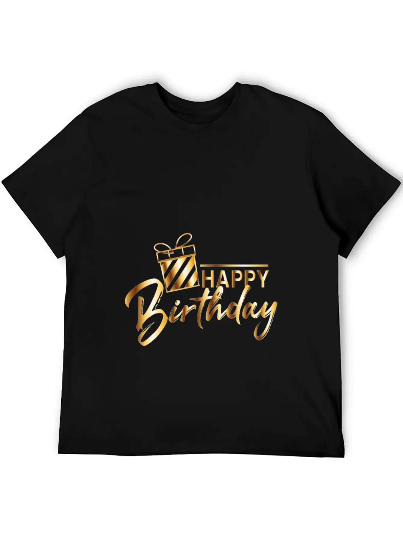 HAPPY BIRTHDAY Unisex Short Sleeve Soft Cotton T-Shirt – Casual Everyday Wear
