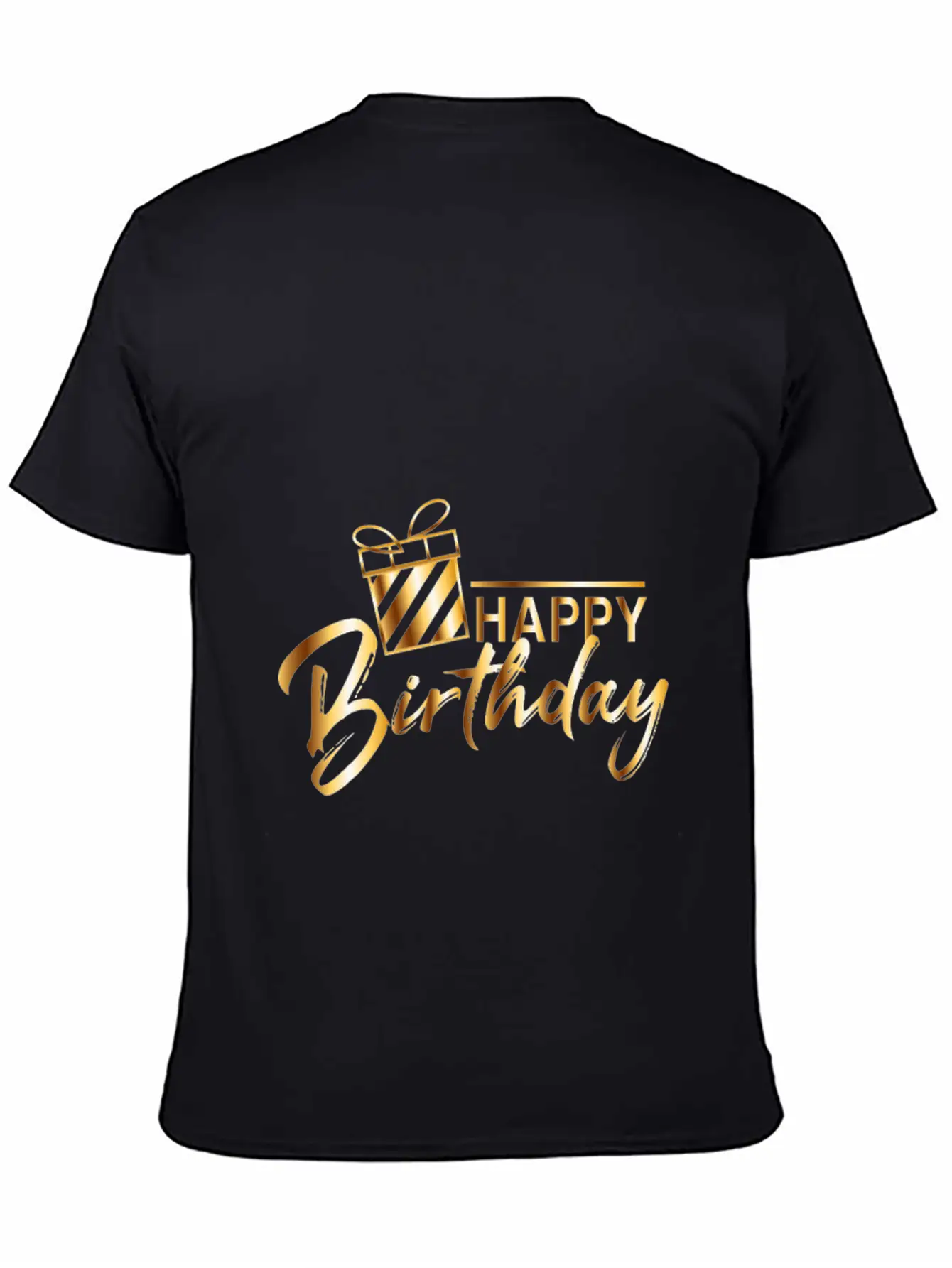 HAPPY BIRTHDAY Unisex Short Sleeve Soft Cotton T-Shirt – Casual Everyday Wear