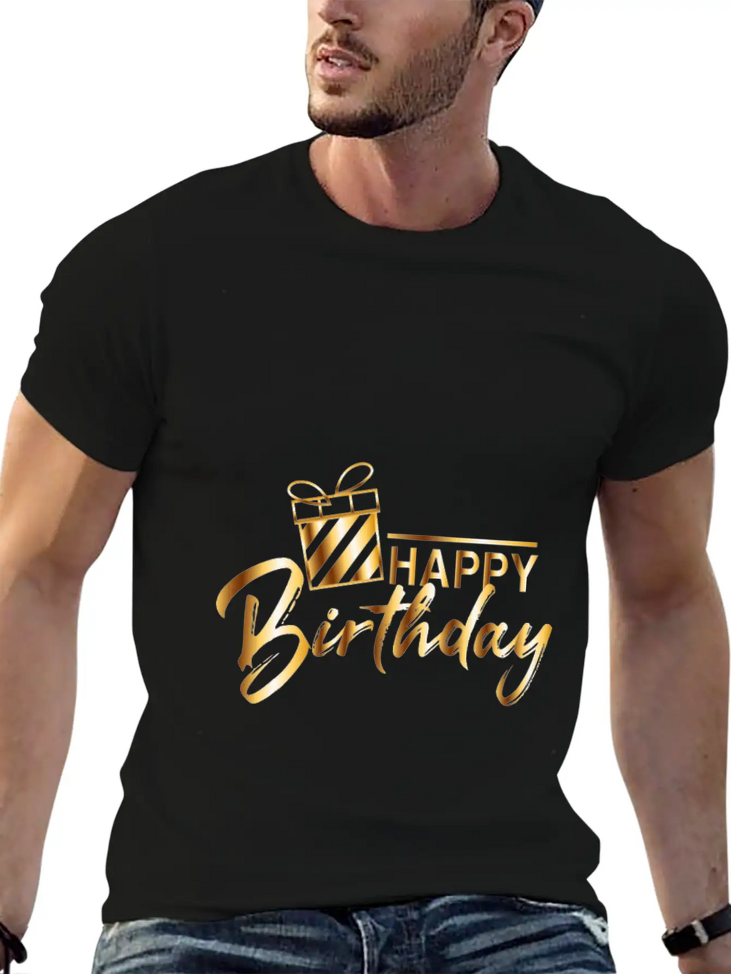 HAPPY BIRTHDAY Unisex Short Sleeve Soft Cotton T-Shirt – Casual Everyday Wear