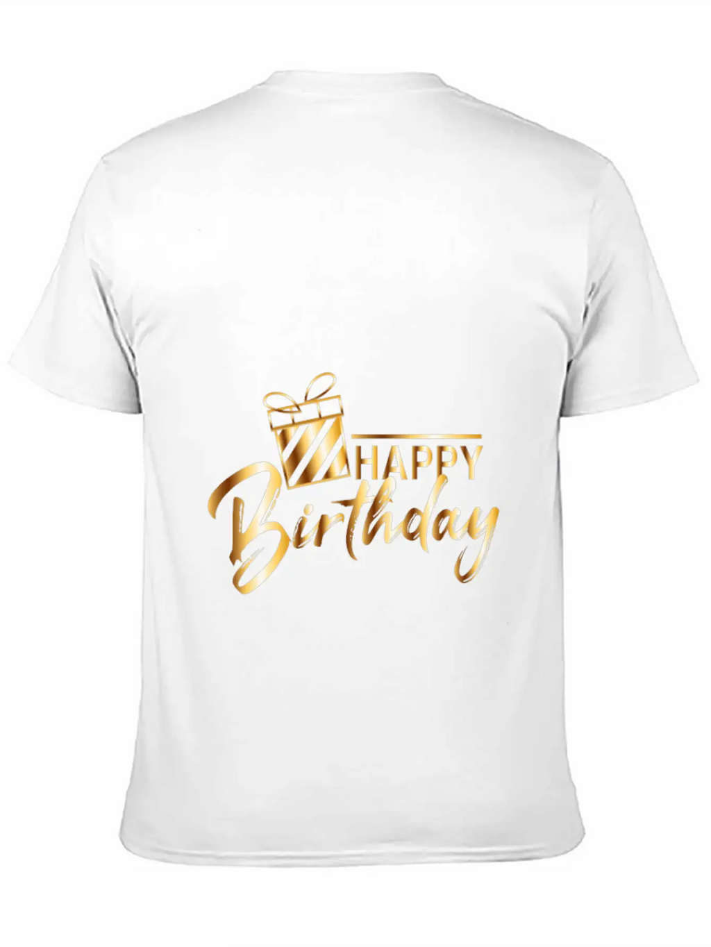HAPPY BIRTHDAY Unisex Short Sleeve Soft Cotton T-Shirt – Casual Everyday Wear