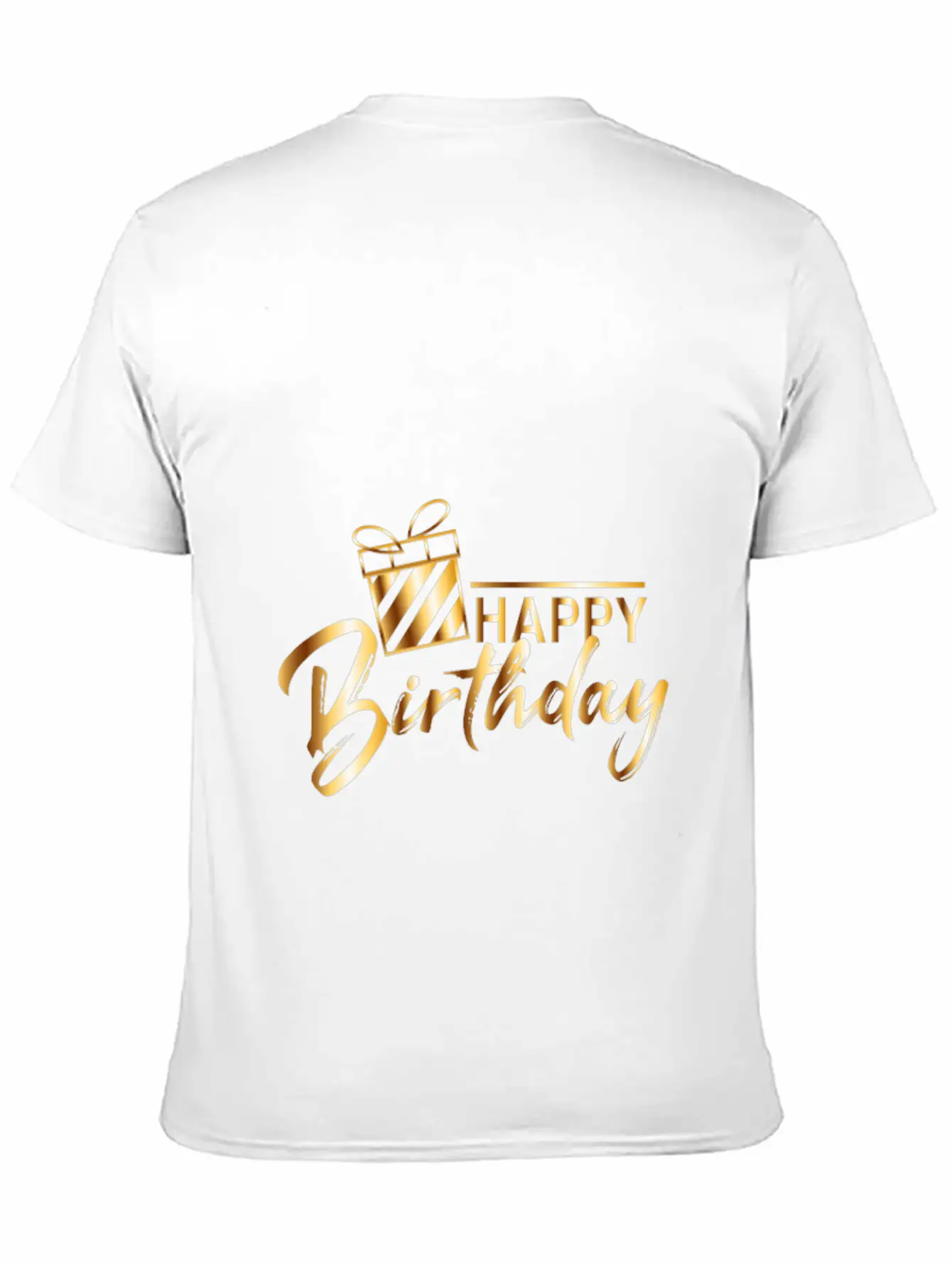 HAPPY BIRTHDAY Unisex Short Sleeve Soft Cotton T-Shirt – Casual Everyday Wear