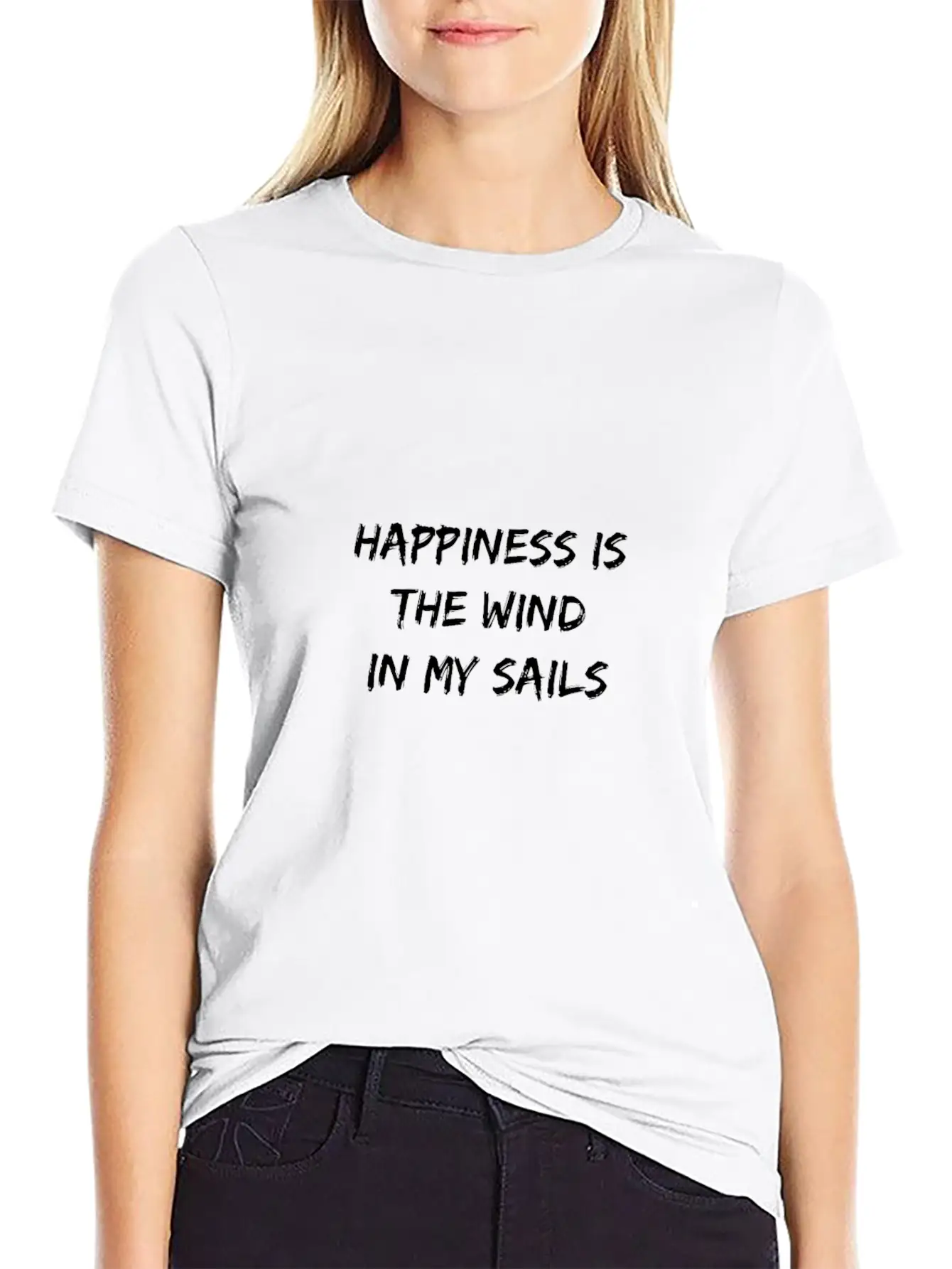 Happy Casual Graphic T-Shirt – Simple And Comfortable Daily Wear