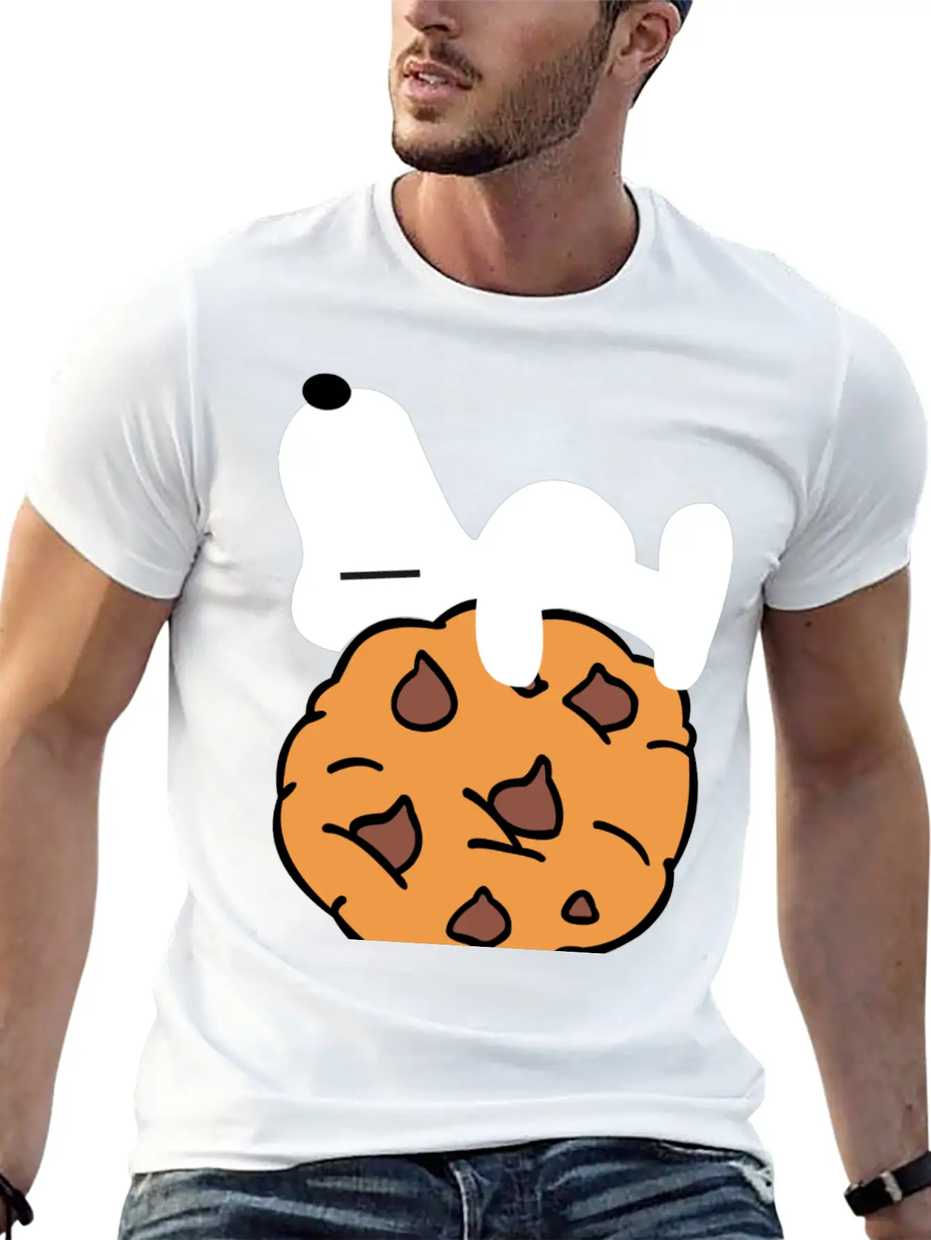 Happy Cookies Unisex Casual T-Shirt – Clean Design For Daily Comfort