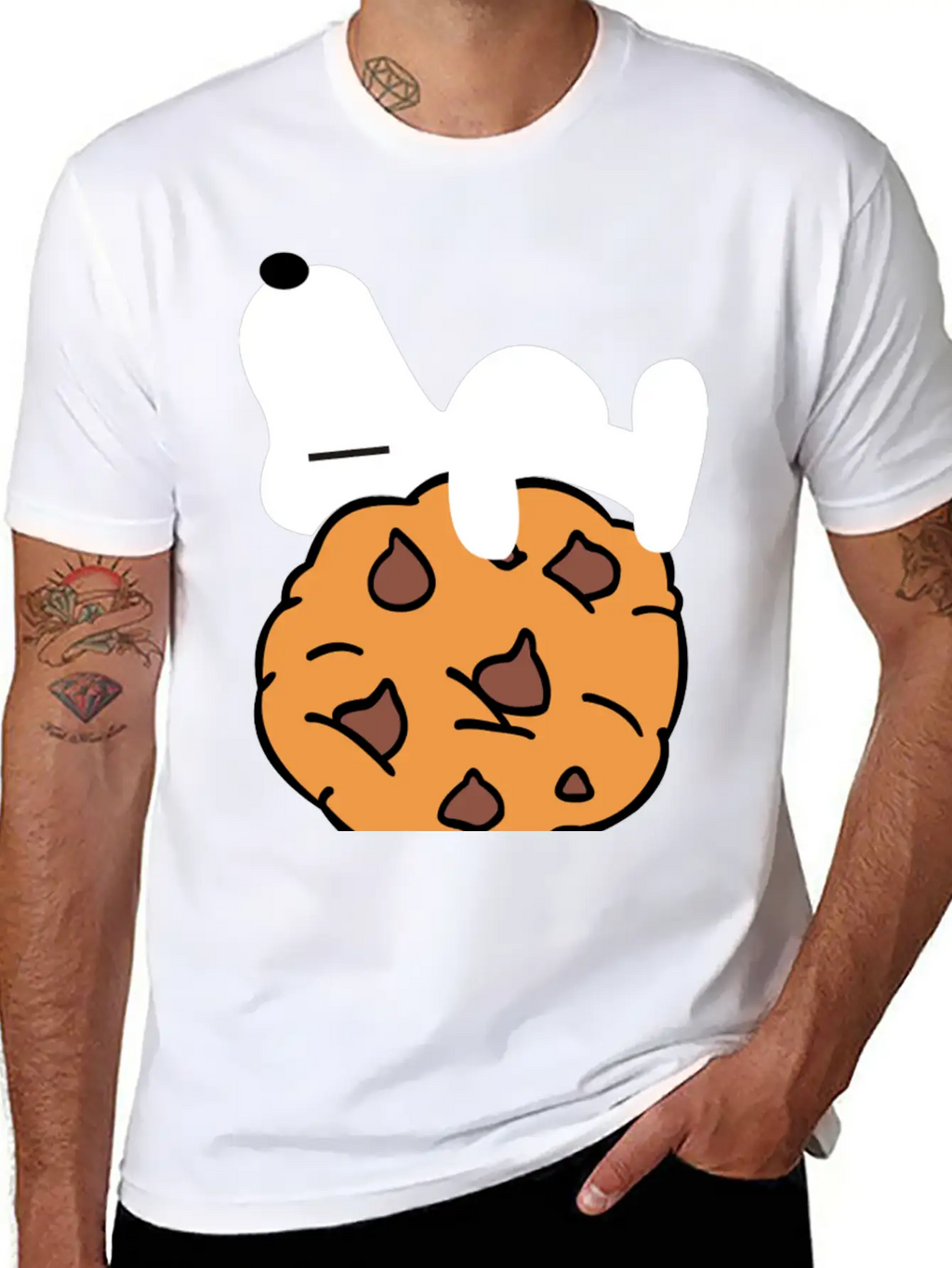 Happy Cookies Unisex Casual T-Shirt – Clean Design For Daily Comfort
