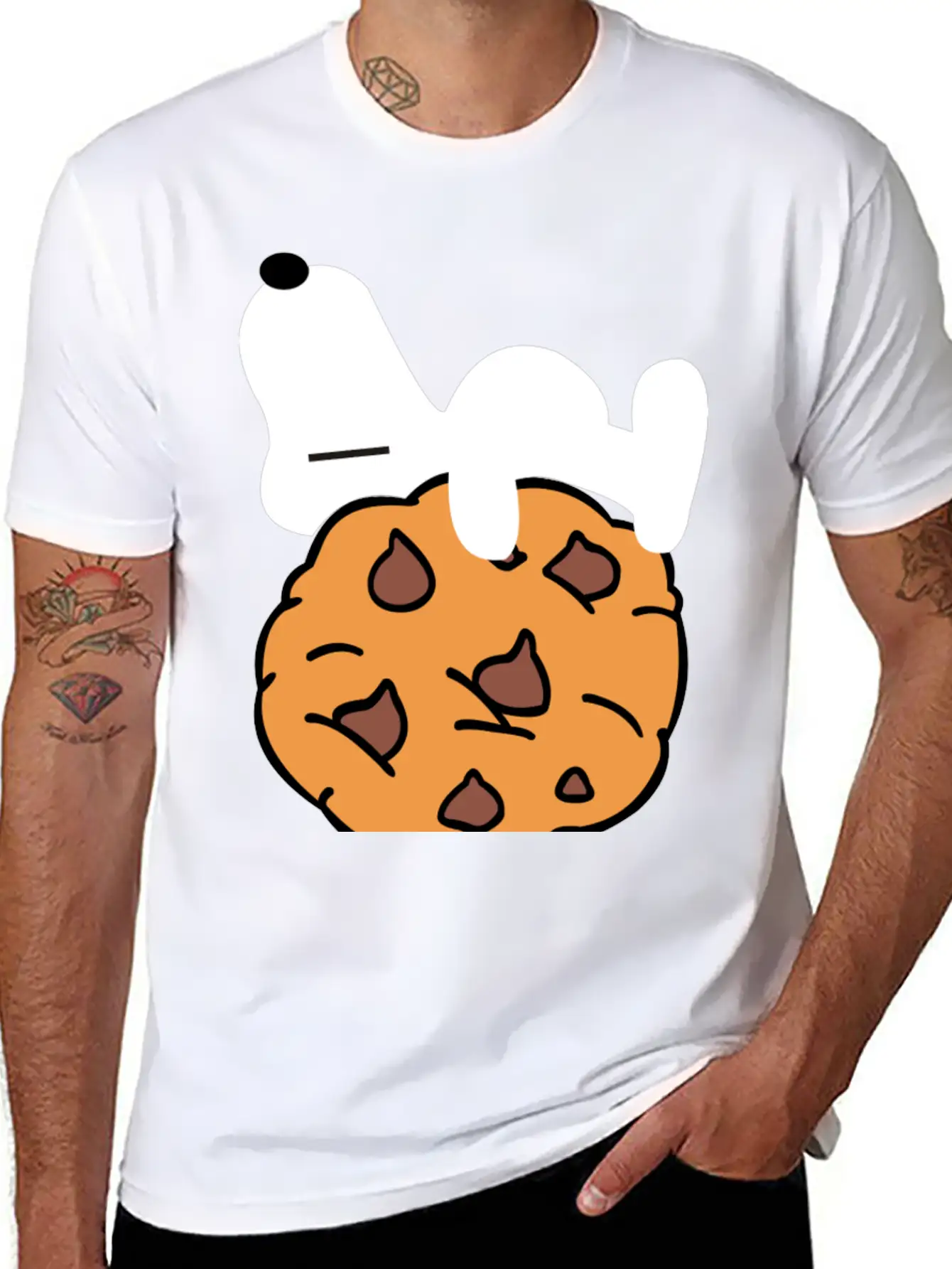 Happy Cookies Unisex Casual T-Shirt – Clean Design For Daily Comfort