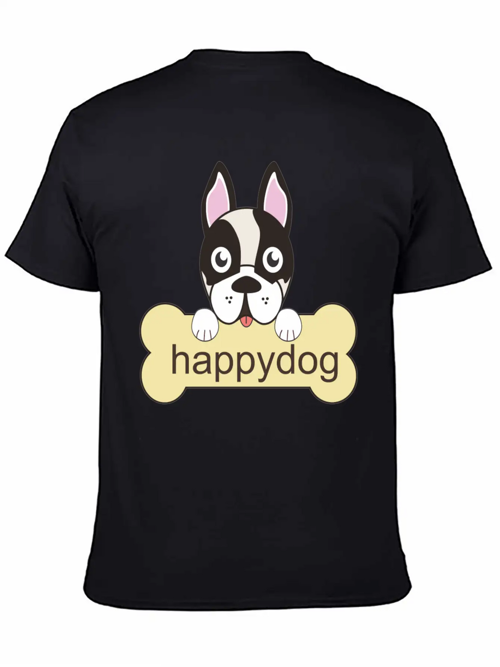 Happy Dog Unisex Casual T-Shirt – Clean Design For Daily Comfort